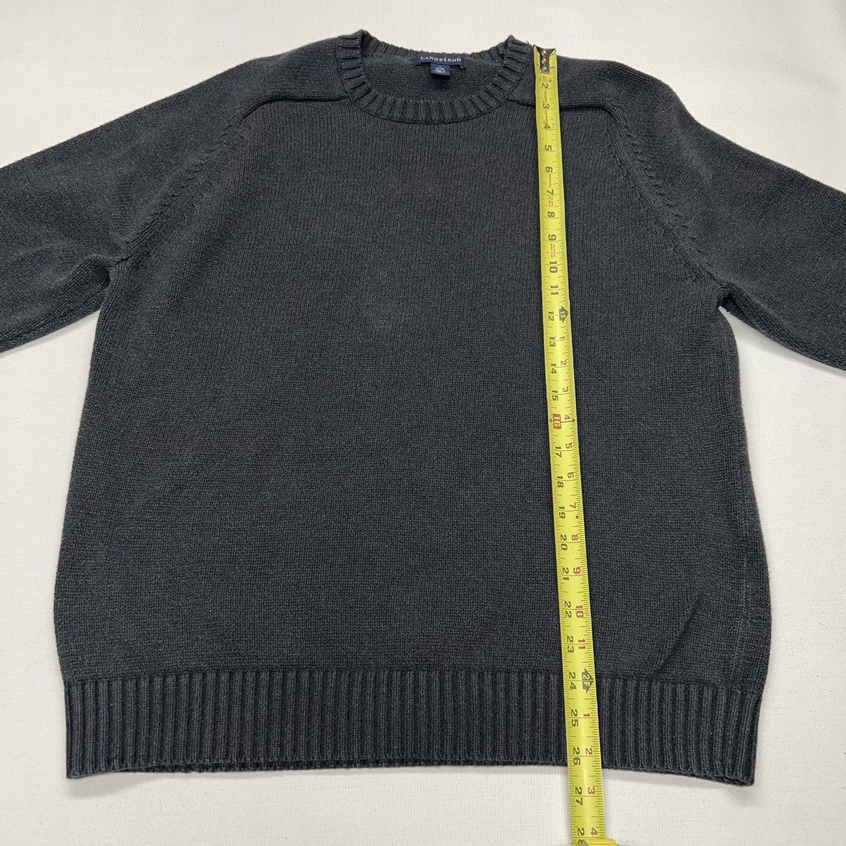 Lands' End × Vintage VTG Lands End Sweater Grey Heavy Pullover Knit Japan Made Size US L / EU 52-54 / 3 - 13 Thumbnail