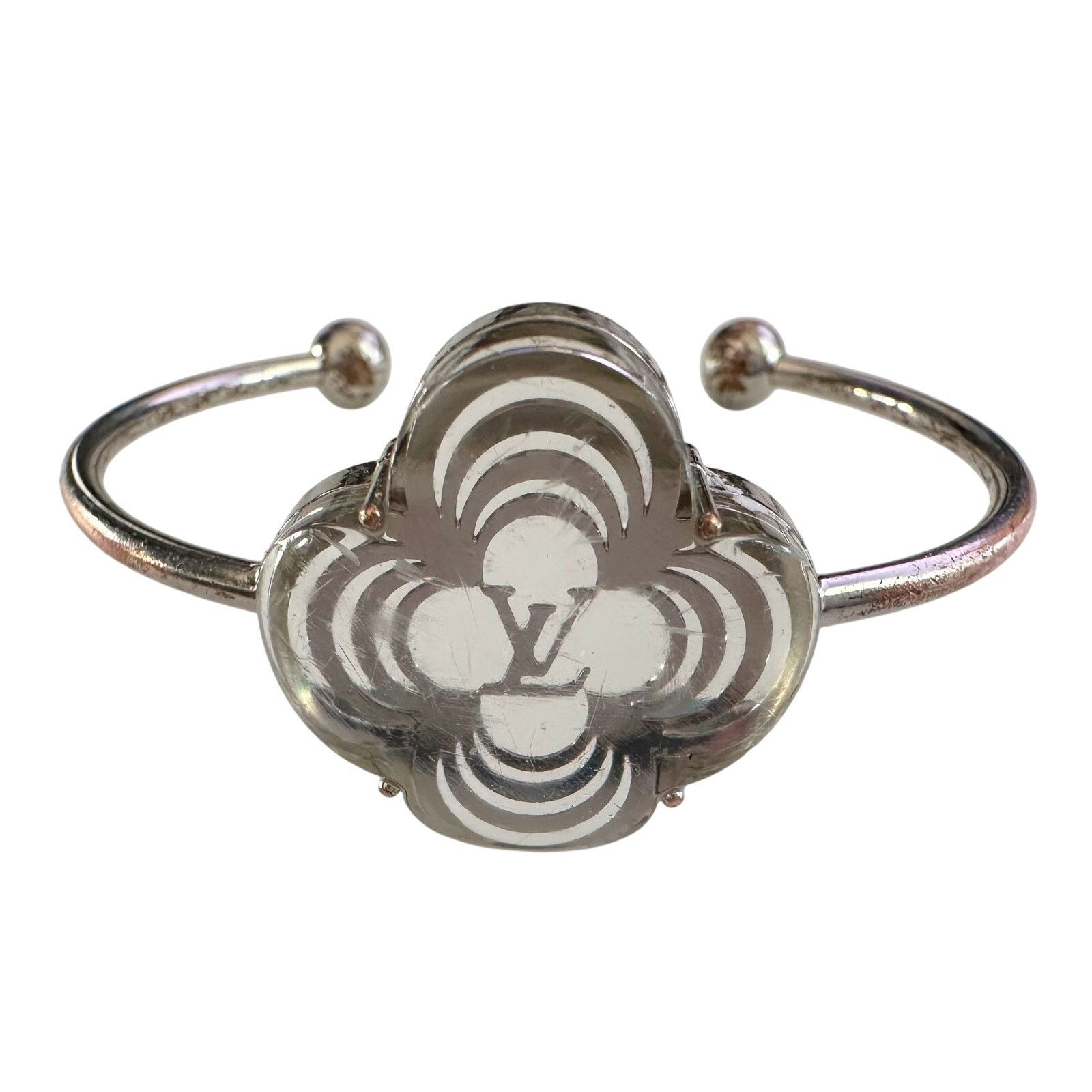 Louis Vuitton Louis Vuitton AlaFiorie Silver Bangle Bracelet Size ONE SIZE - 10 Thumbnail