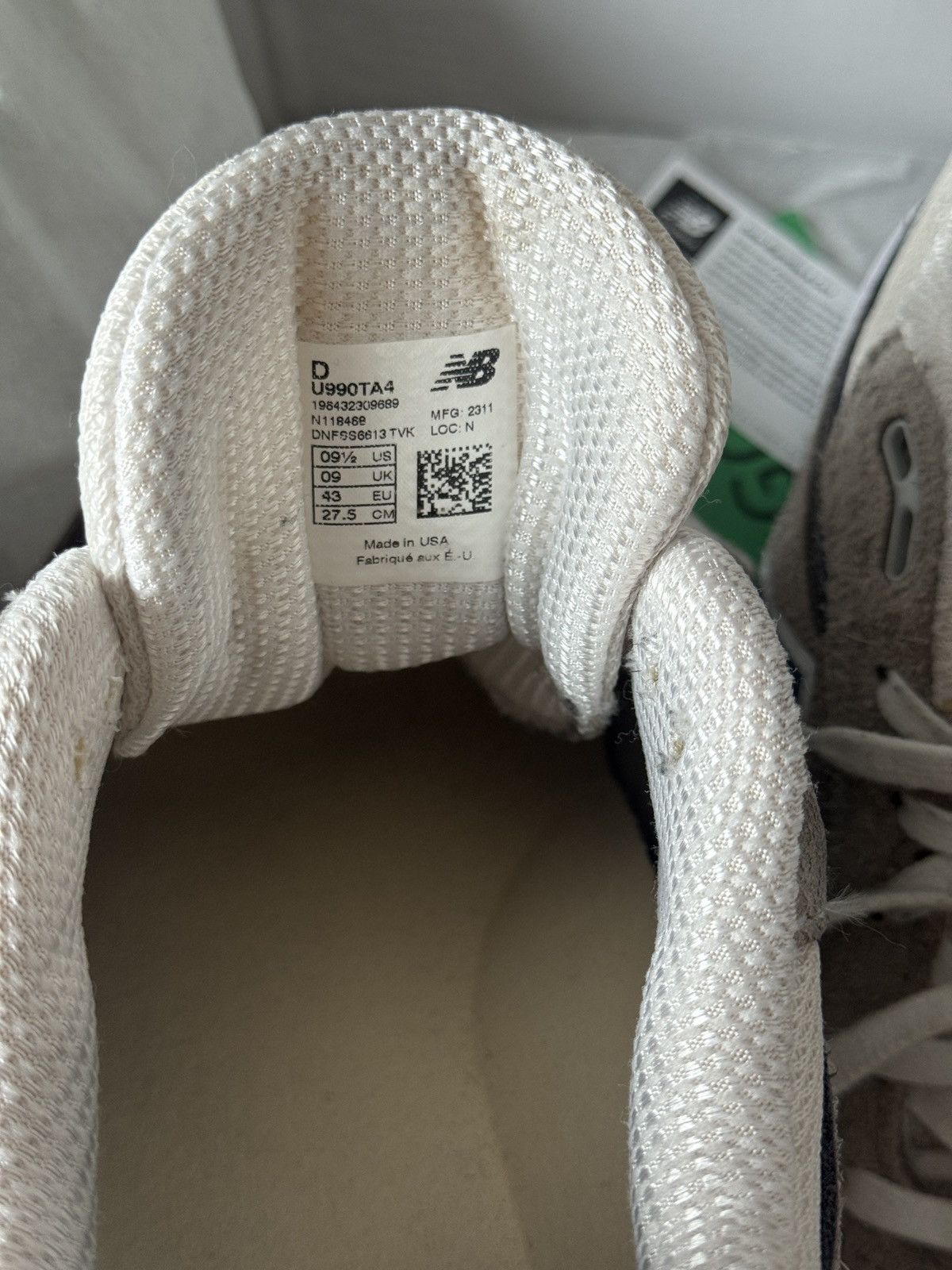 New Balance New Balance 990v4 MiUSA Grey Day (2023) Size US 9 / EU 42 - 10 Thumbnail