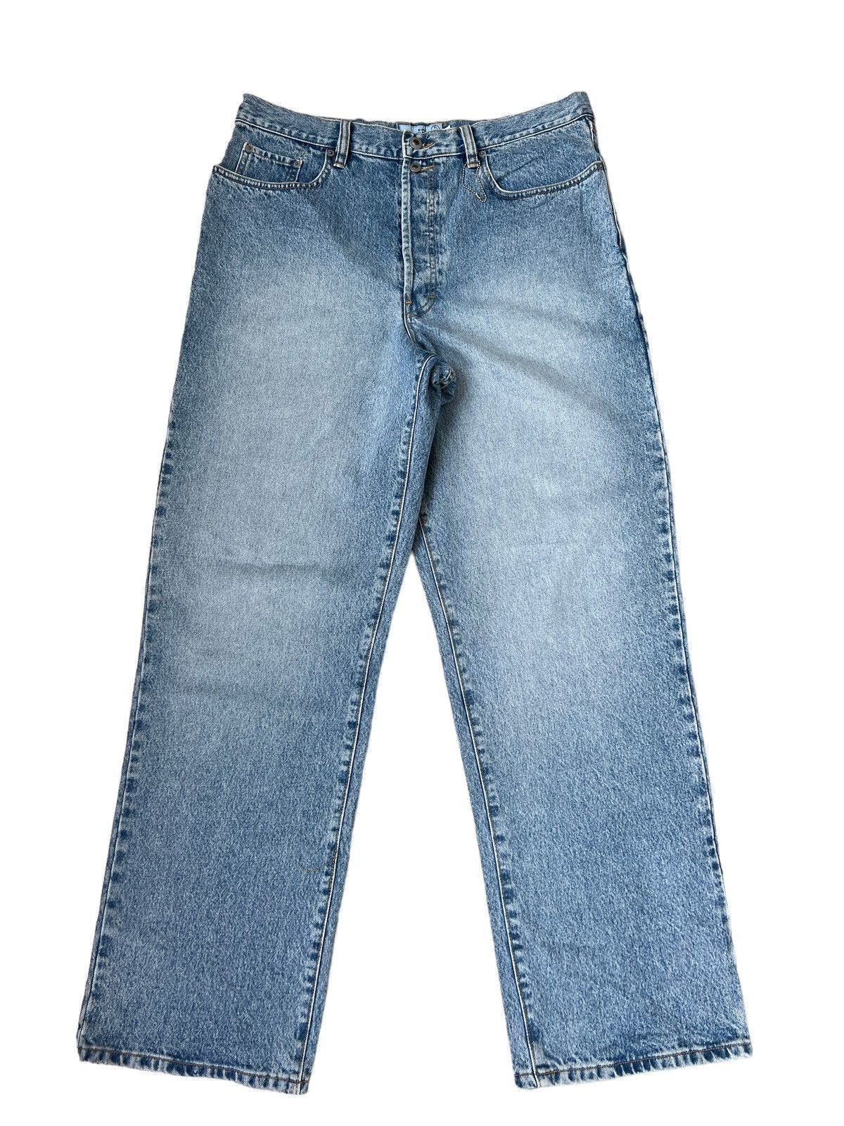 image of Jnco x Mecca NWT Vintage 90's Mecca Usa Light Blue Denim Baggy Jeans, Men's (Size 36)