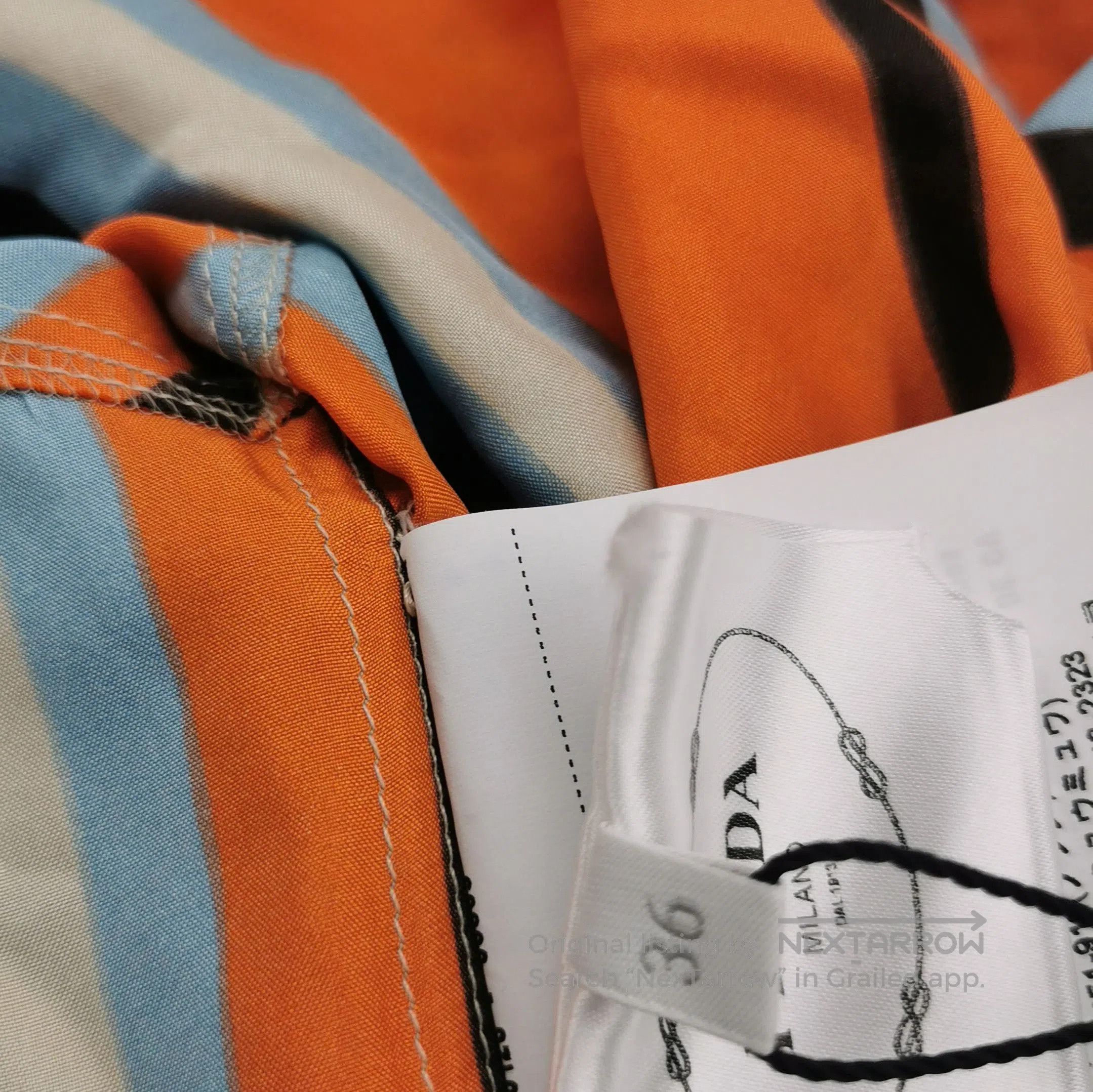 Prada Prada Colorful Striped Long Sleeve Shirt . Size XS / US 0-2 / IT 36-38 - 9 Thumbnail