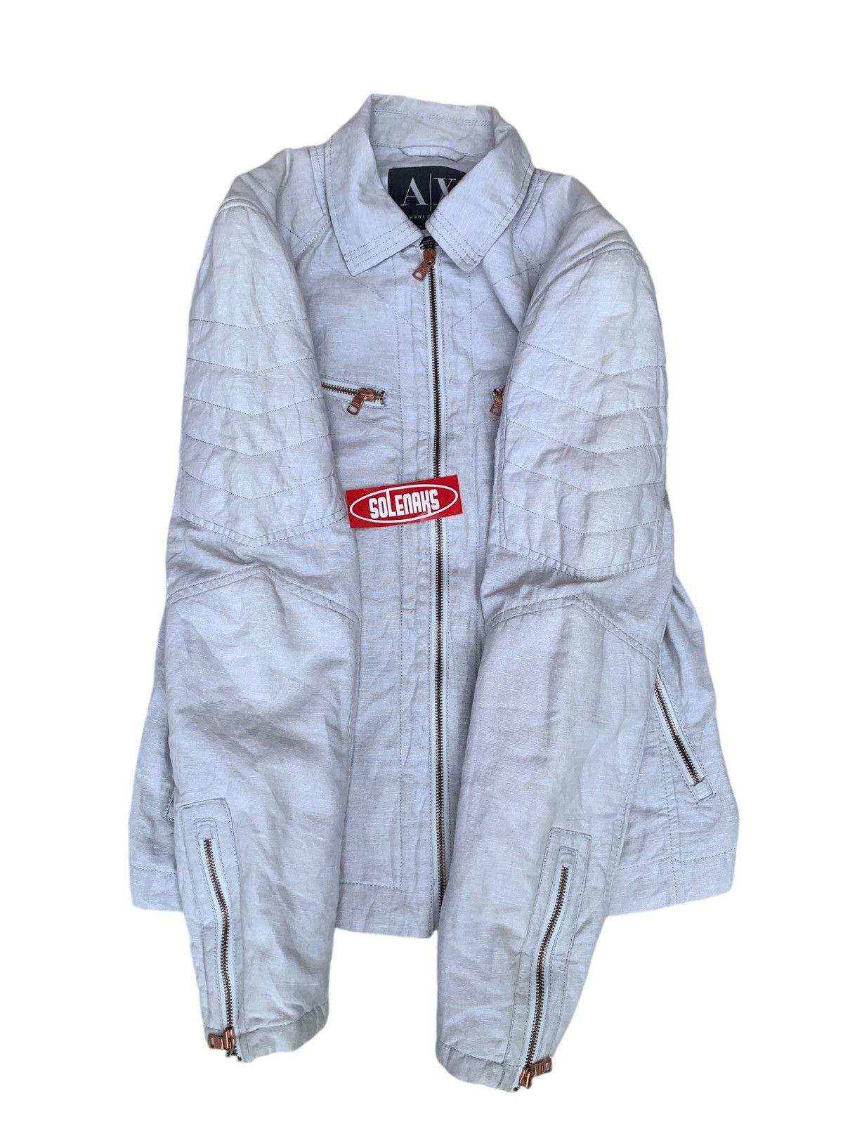 Armani Exchange × Designer Armani exchange ss 2013 biker jacket Size US S / EU 44-46 / 1 - 4 Thumbnail