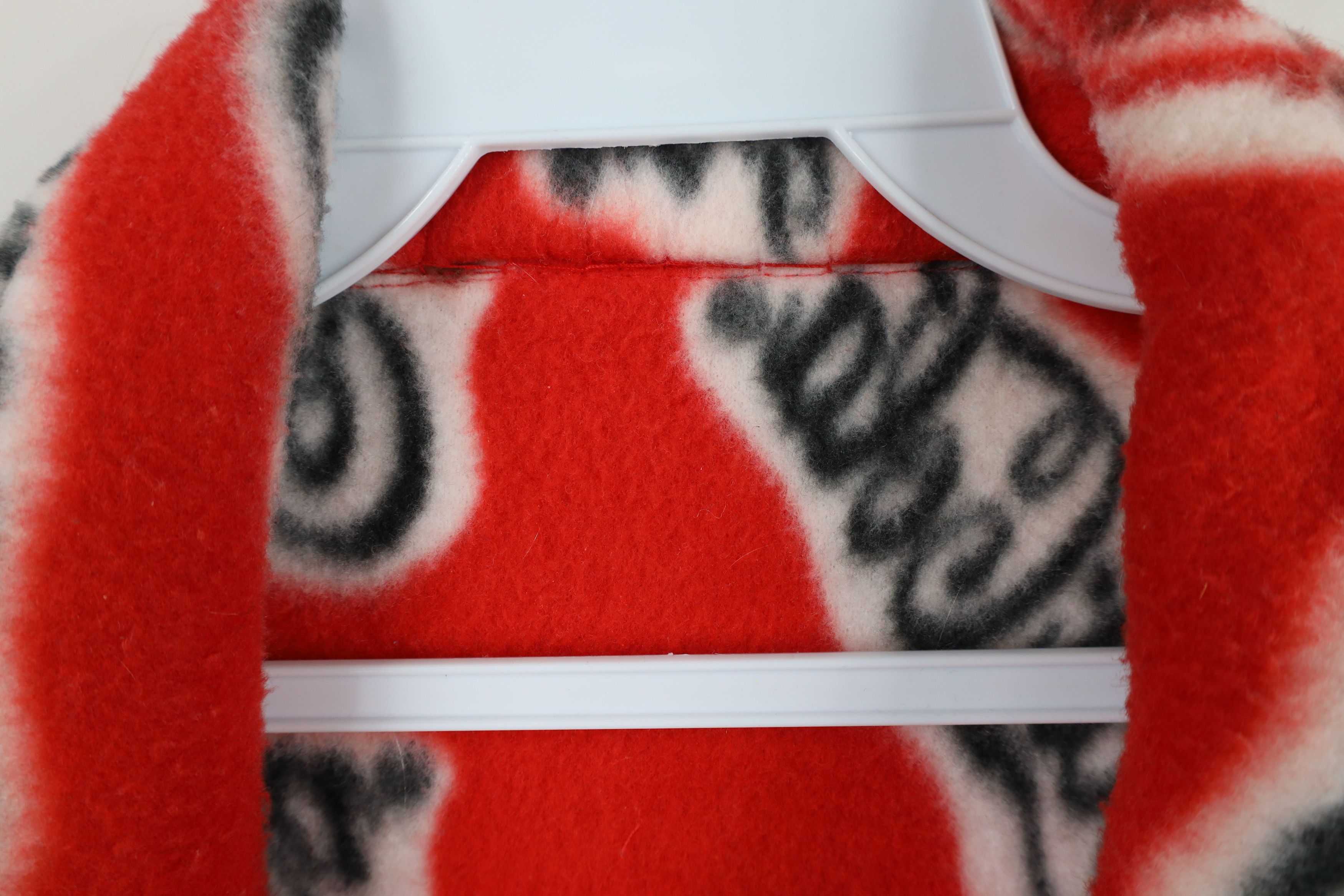 Vintage Vintage 90s Coca Cola Over Print Full Zip Fleece Jacket Red Size XXL / US 16-18 / IT 52-54 - 8 Thumbnail