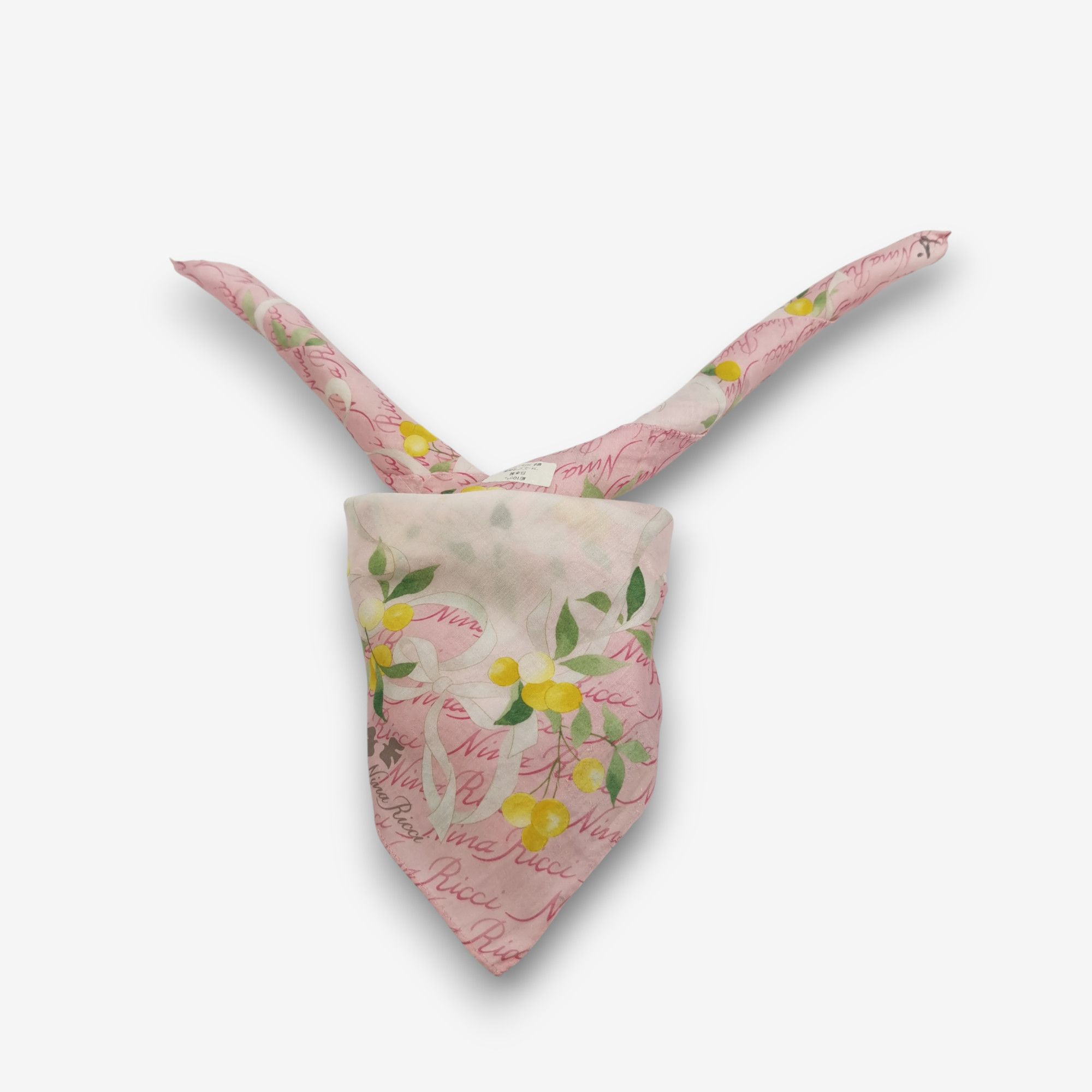 Japanese Brand Vintage Nina Ricci Handkerchief Bandana Neckerchief Size ONE SIZE - 2 Thumbnail