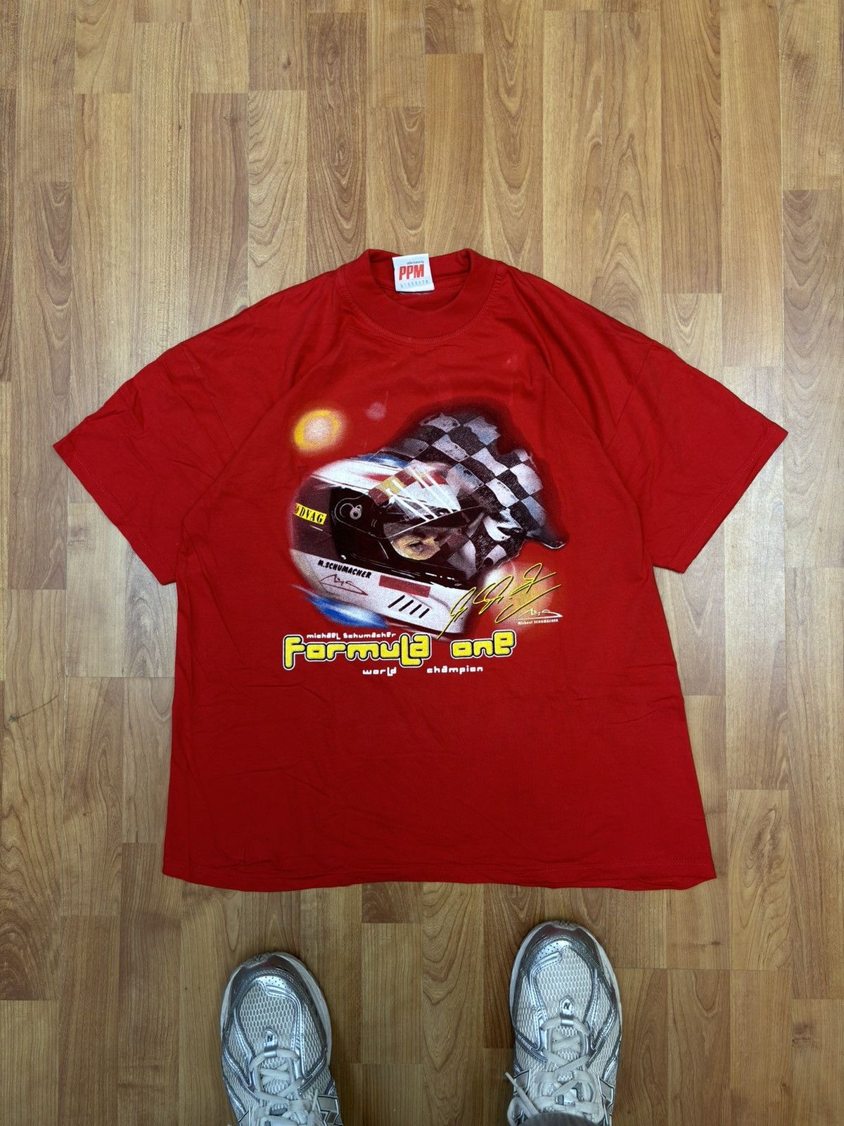 Ferrari × Vintage vintage tee 90s F1 Michael Schumacher Formula One 1 T-Shirt Size US M / EU 48-50 / 2 - 1 Thumbnail