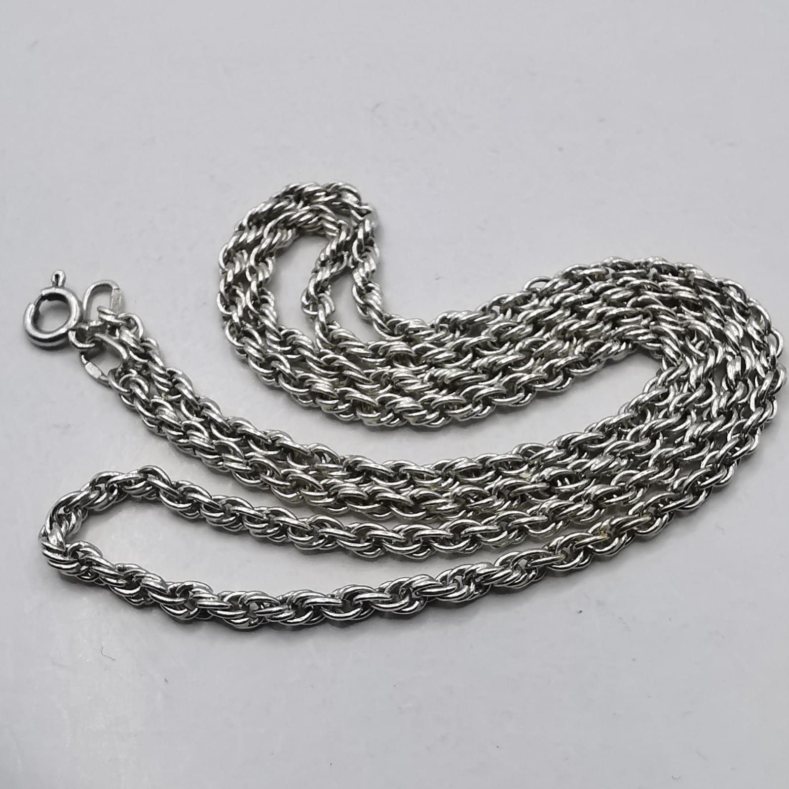 Vintage Jewelry Chain 925 Sterling Silver Signed 1343g