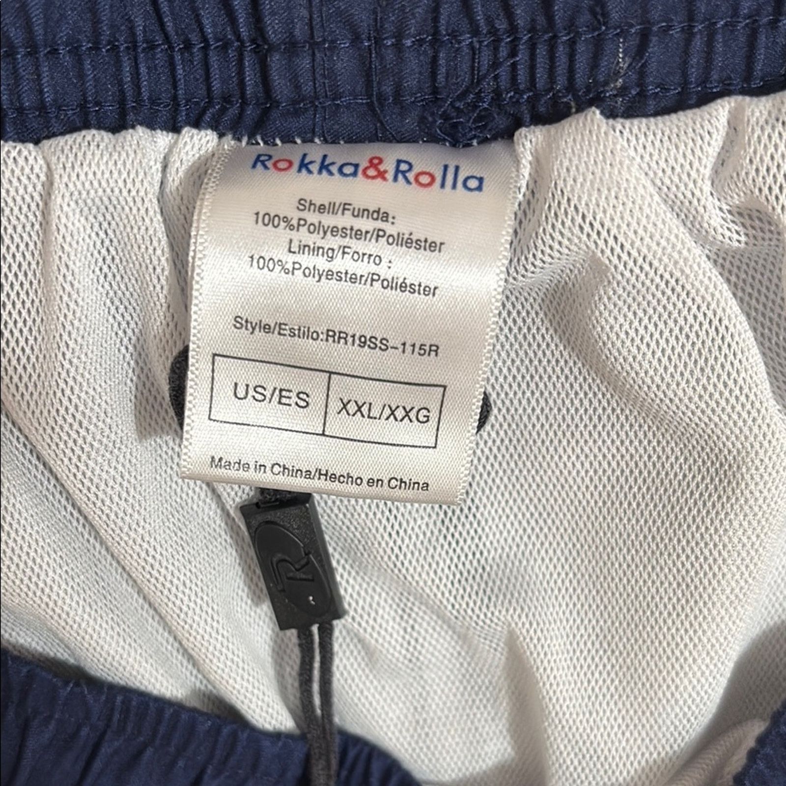 The Unbranded Brand Navy/Orange Palm Tree Swim Shorts XXL Size US 42 / EU 58 - 4 Thumbnail