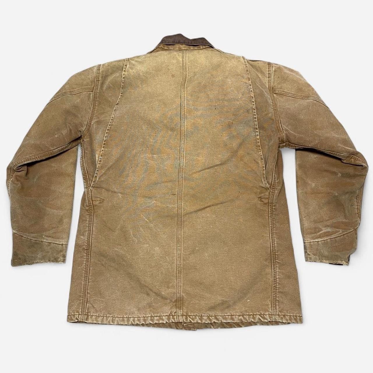 Carhartt Vintage Carhartt Blanket Lined Chore Coat Work beige Jacket Size US L / EU 52-54 / 3 - 7 Thumbnail