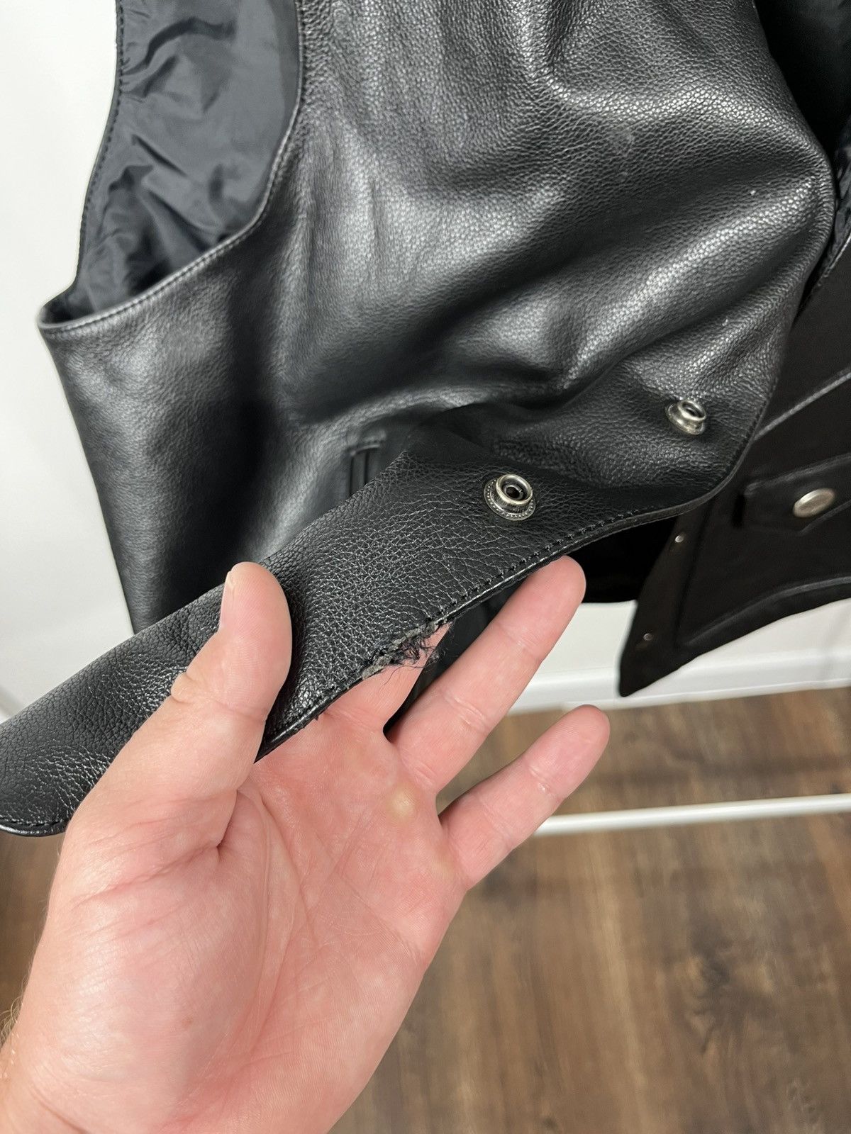 Harley Davidson Harley-Davidson Leather Vest Black Biker Style Size 2XL Size US XXL / EU 58 / 5 - 12 Thumbnail