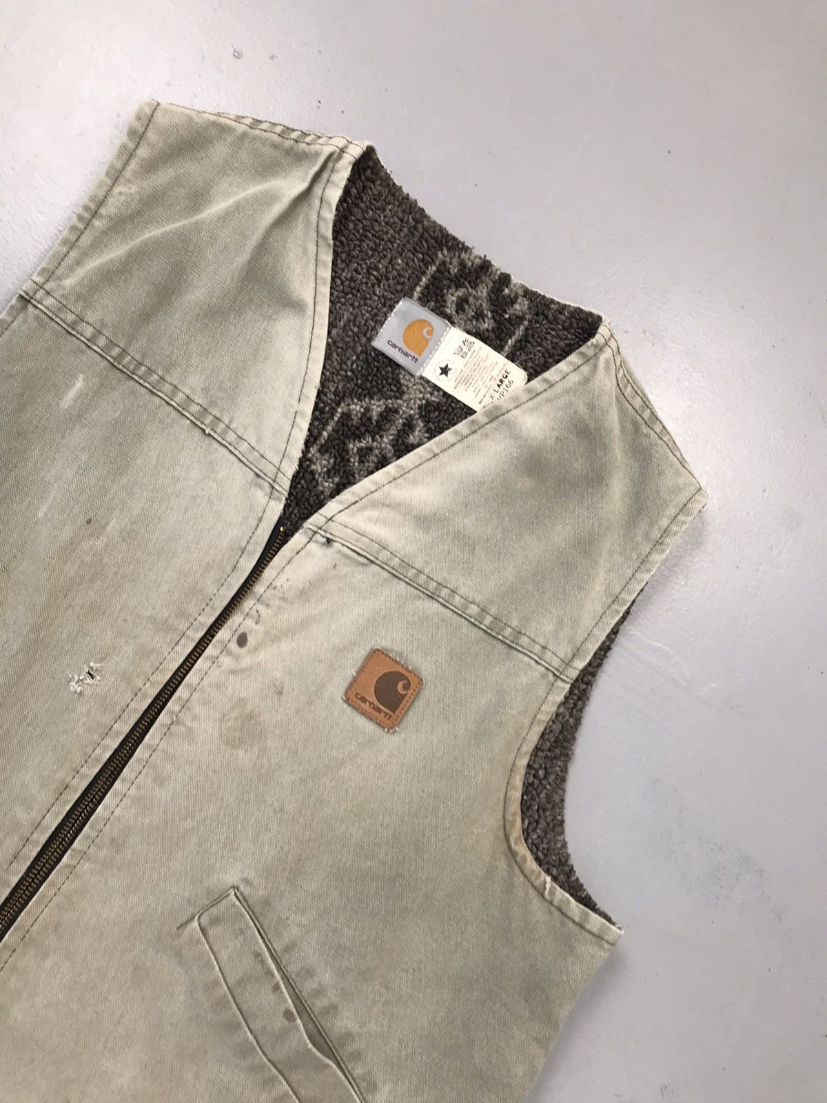 Carhartt Late 90s Vintage Carhartt VP166 Sherpa line vest Size US M / EU 48-50 / 2 - 5 Thumbnail