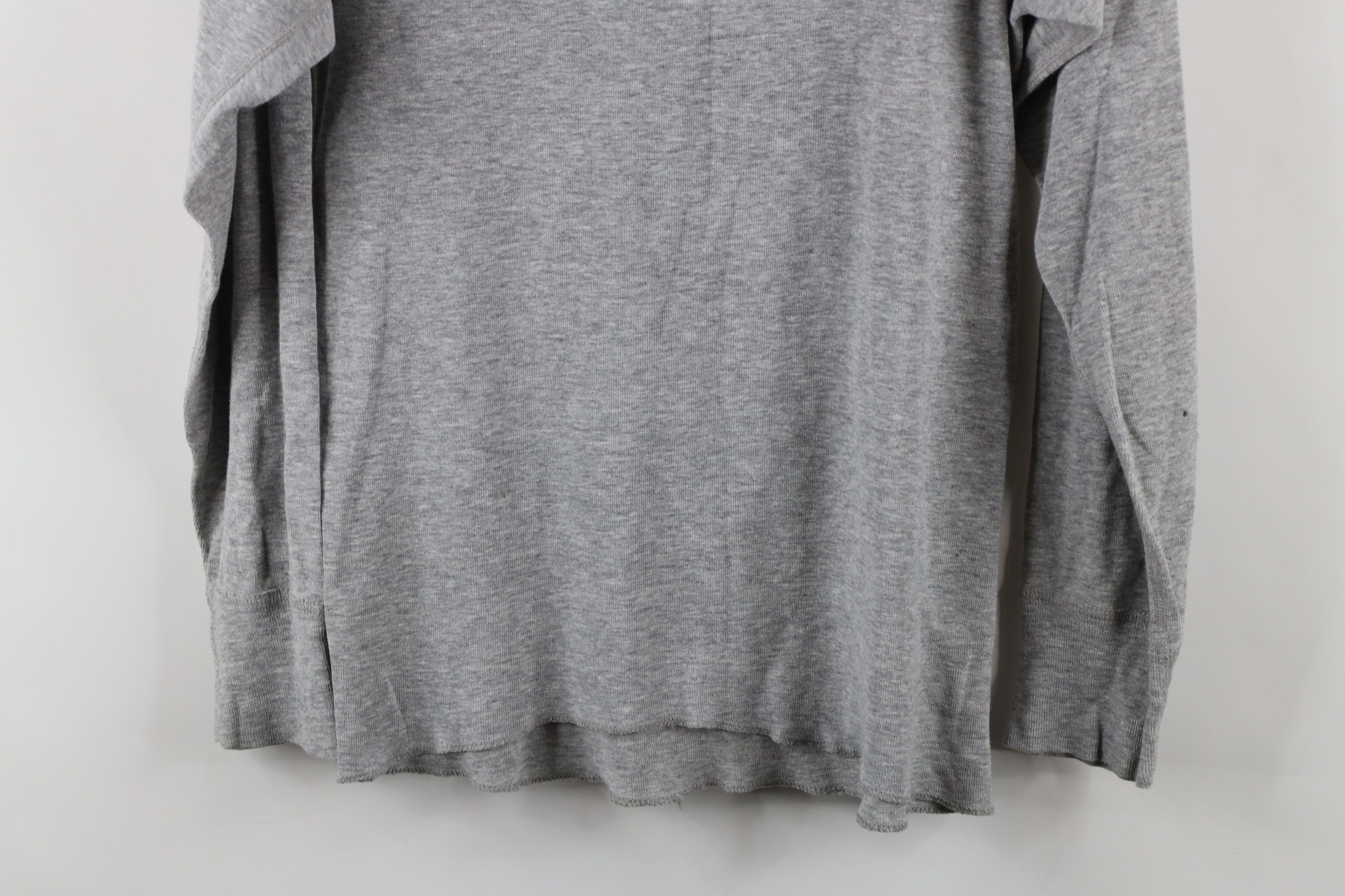 Vintage Vintage 90s Streetwear Blank Thermal Knit T-Shirt Gray USA Size US L / EU 52-54 / 3 - 11 Thumbnail