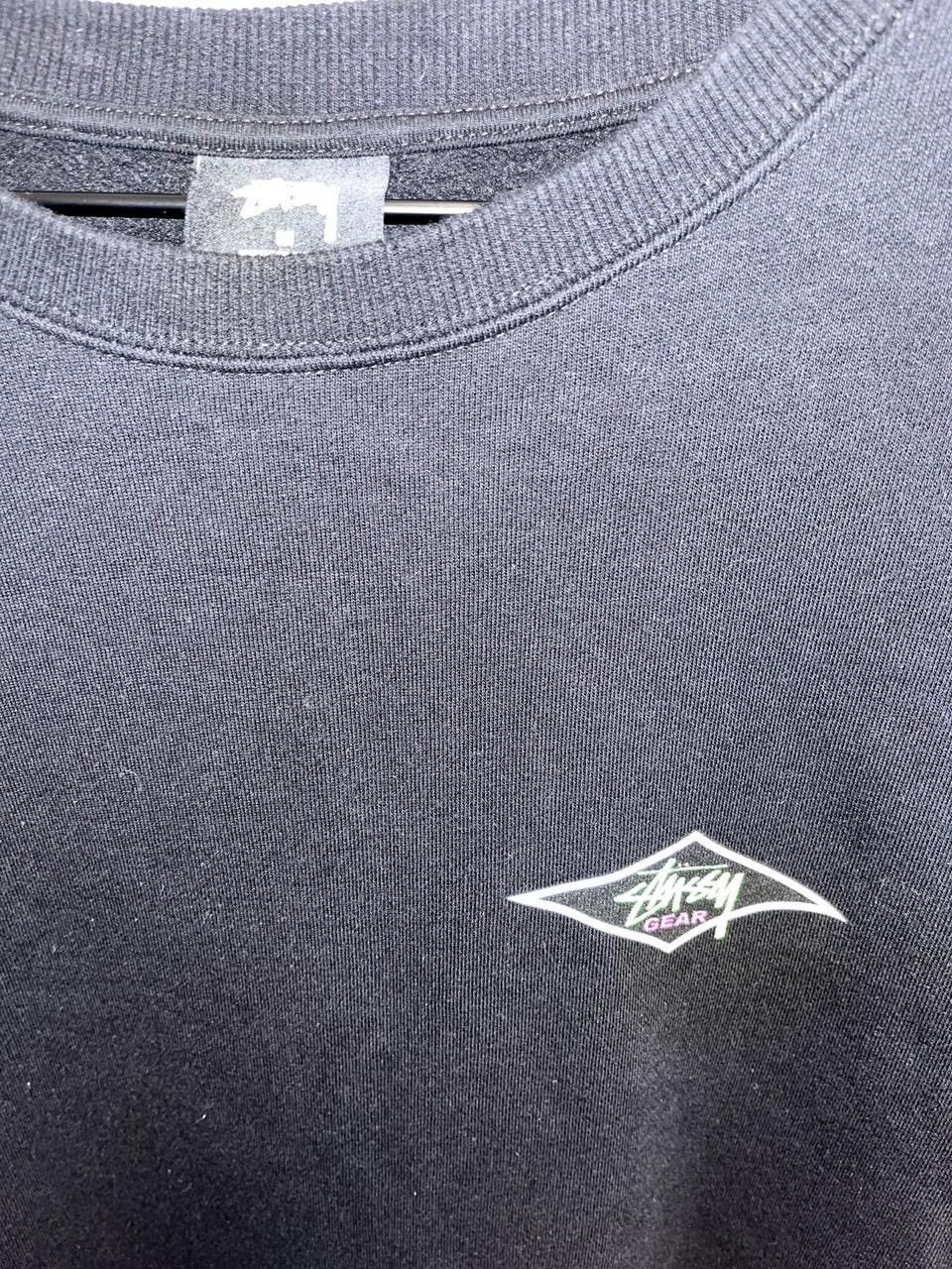 Stussy Stüssy Gear Logo Crewneck Black Size US M / EU 48-50 / 2 - 2 Thumbnail