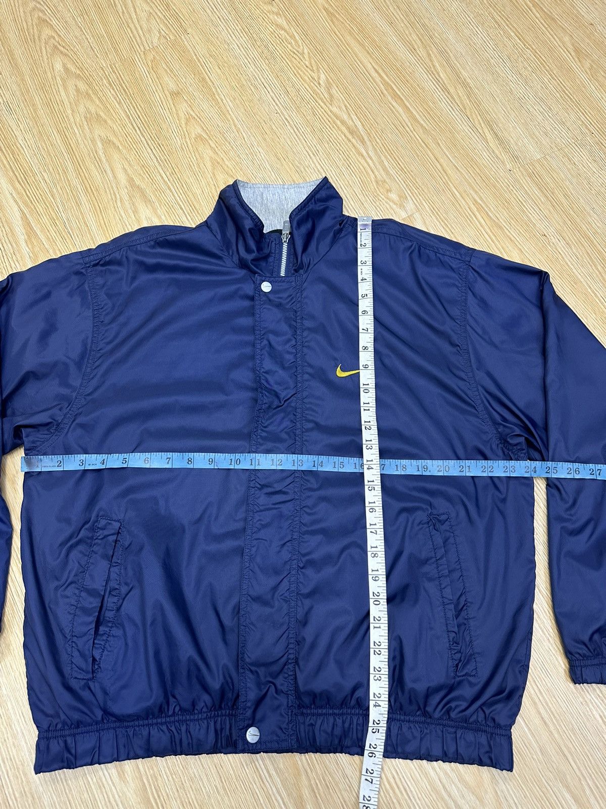 Nike × Vintage Vintage 90s Nike Swoosh Nylon Jacket MJ04 Size US M / EU 48-50 / 2 - 6 Thumbnail