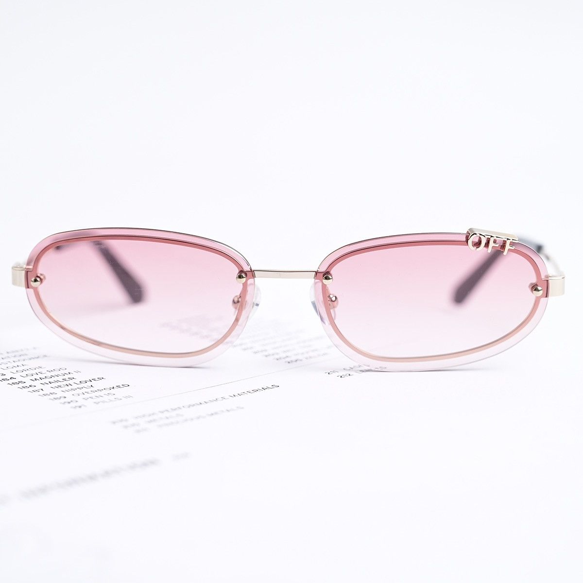 Off-White OFF WHITE MIAMI GOLD GRADIENT RED SUNGLASSES Size ONE SIZE - 10 Thumbnail