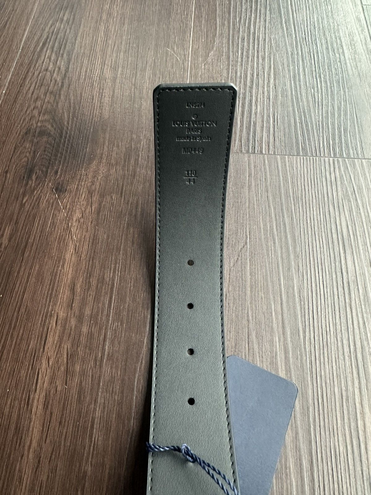 Louis Vuitton Louis Vuitton Matte Black Eclipse Monogram Logo Belt Size 38 - 4 Thumbnail