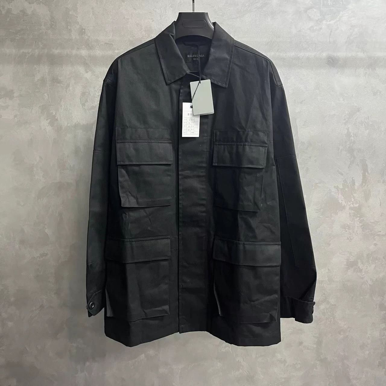 Balenciaga Black ChestPocket Lapel LS Jacket 2