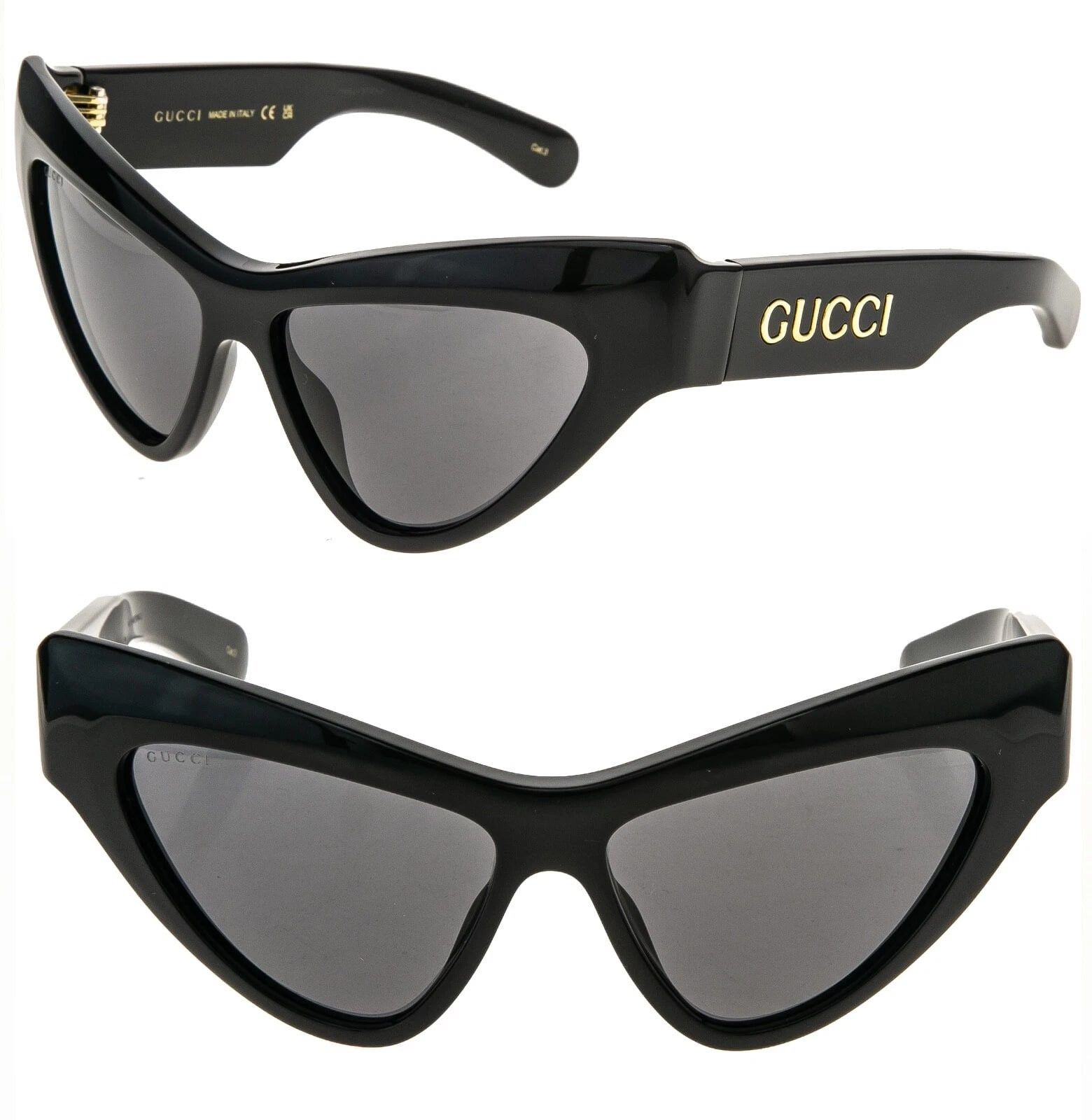 Gucci GUCCI GG1294 Black Bold Retro 1294 Fashion Sunglasses 001 Size ONE SIZE - 1 Thumbnail