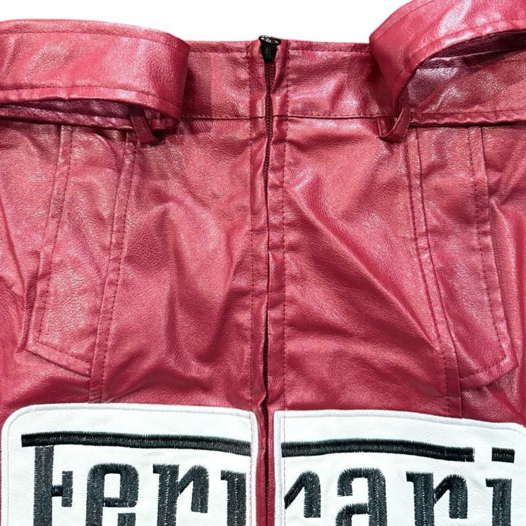 Ferrari FERRARI Vintage Ferrari Maroon Red Faux Leather Mini Skirt B Size 24" / US 00 / IT 34 - 5 Thumbnail