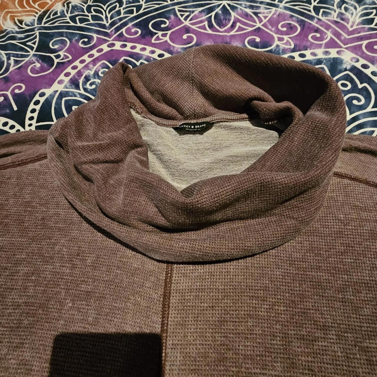 Lucky Brand Lucky Brand Women's Burgundy Sweatshirt Size M / US 6-8 / IT 42-44 - 5 Thumbnail