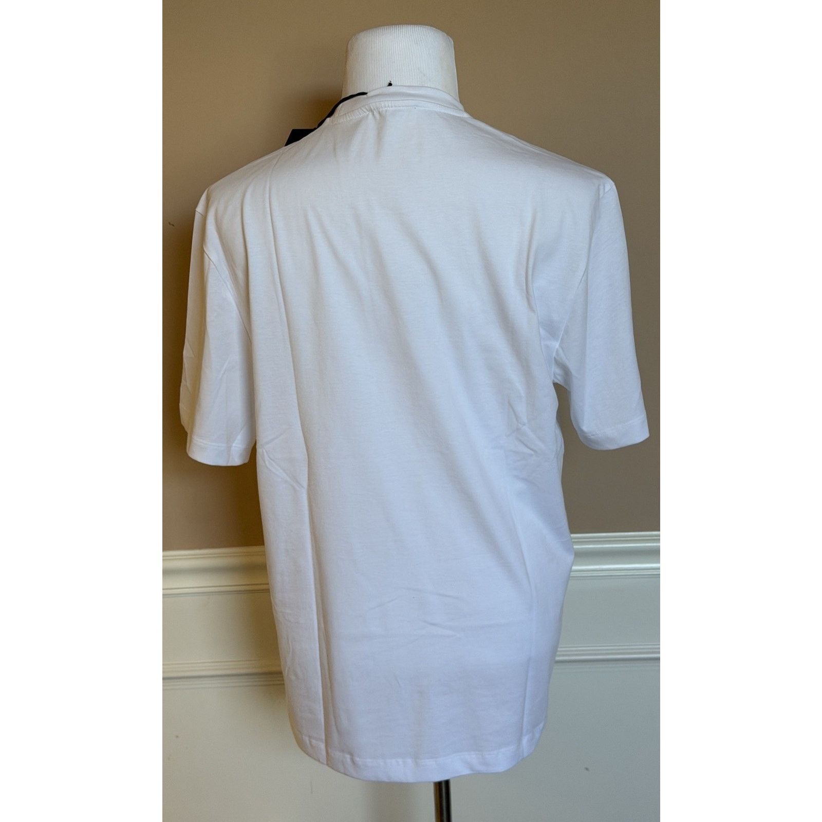 Versace Versace Print Cotton Jersey T-Shirt White/Black M 1014427 Size US M / EU 48-50 / 2 - 5 Thumbnail