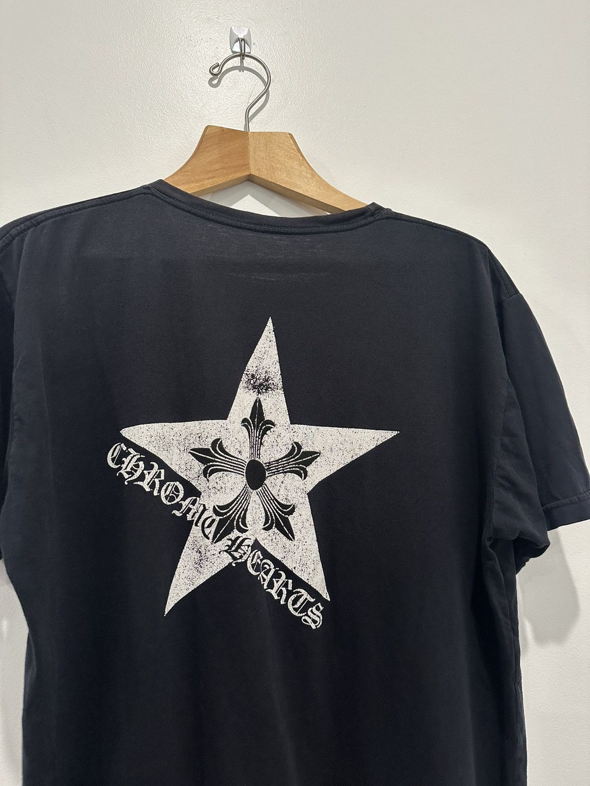 Pre-owned Chrome Hearts Vintage Star Tee In Black