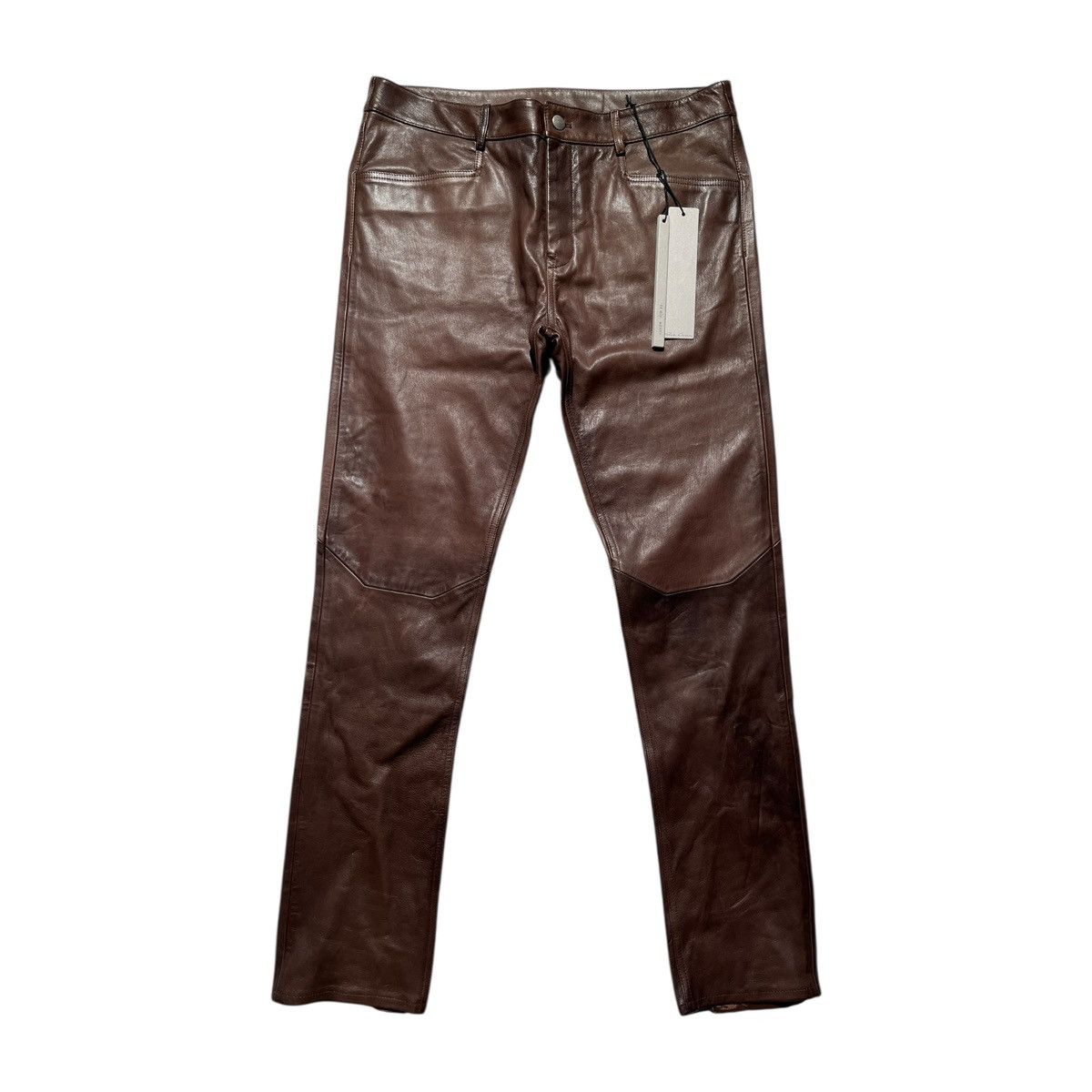 Rick Owens $3,000 FW23 Luxor Leather pant Size US 36 / EU 52 - 1 Thumbnail