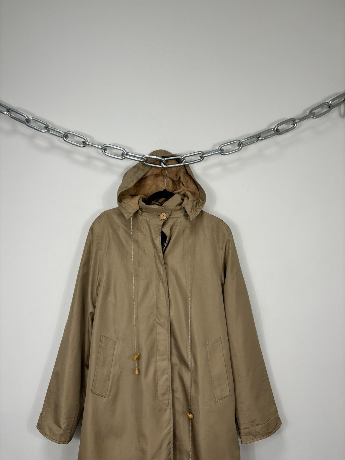 Burberry Vintage Burberry Nova Check Classic Belted Hooded Coat Size US L / EU 52-54 / 3 - 4 Thumbnail