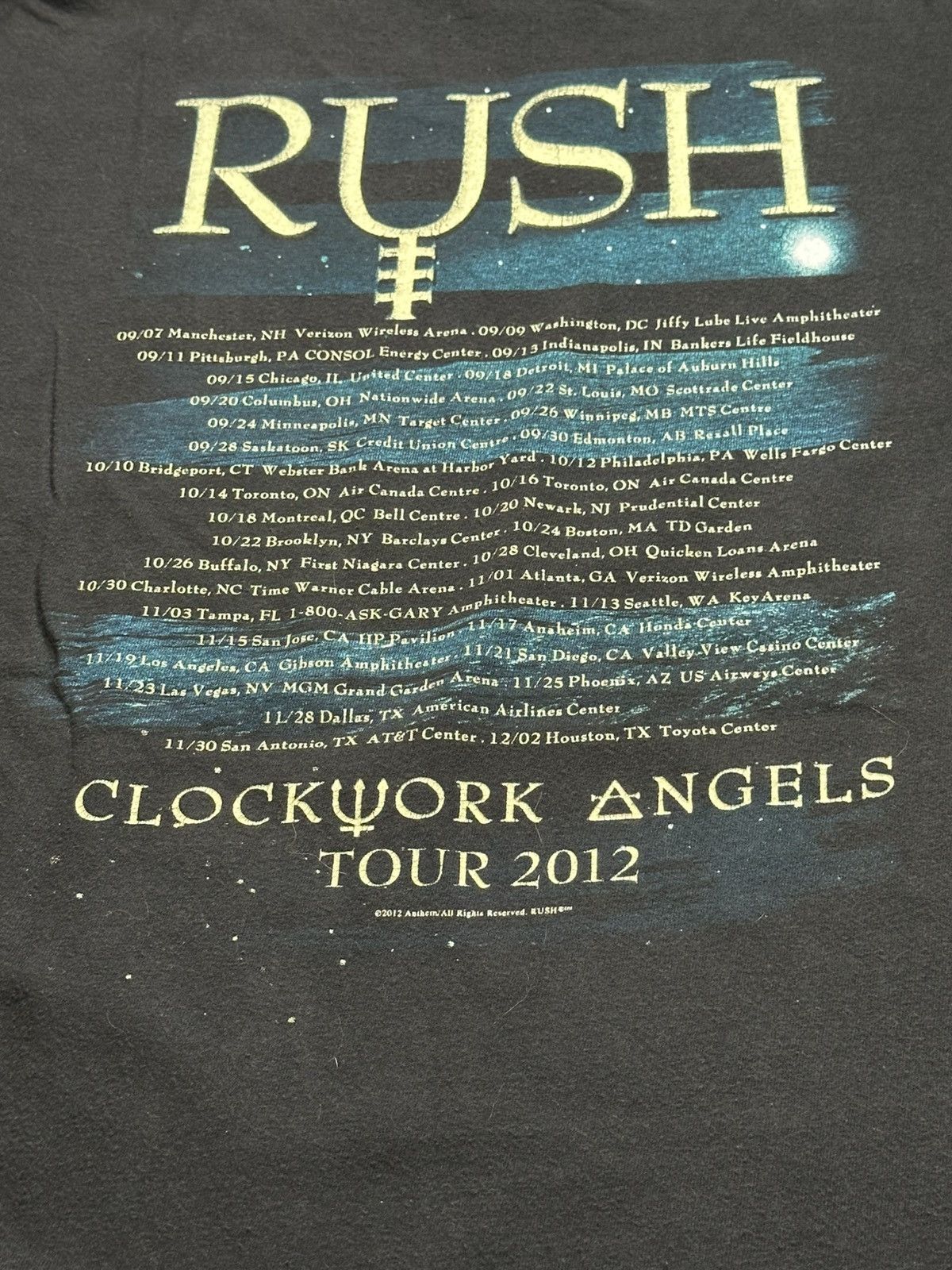 Band Tees Vintage Y2K Rush 2012 concert tour T-shirt Size US XL / EU 56 / 4 - 4 Thumbnail