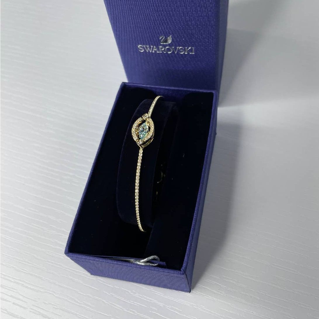 Swarovski Swarovski Sparkling Dance Bracelet Medium Gold Tone Size ONE SIZE - 5 Thumbnail