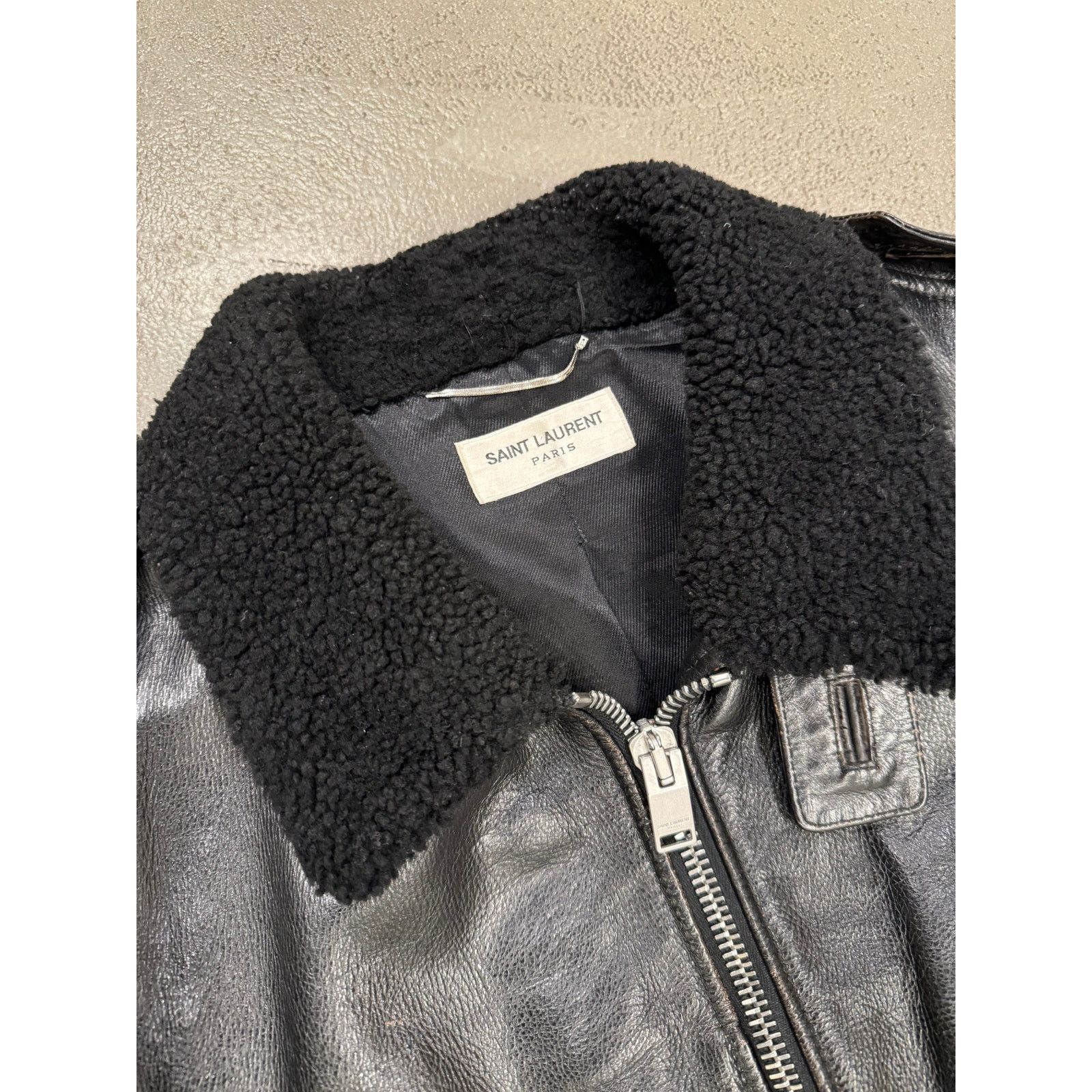 Saint Laurent Paris A/W13 Saint Laurent by Hedi Slimane aviator shearling jacket Size US M / EU 48-50 / 2 - 11 Thumbnail