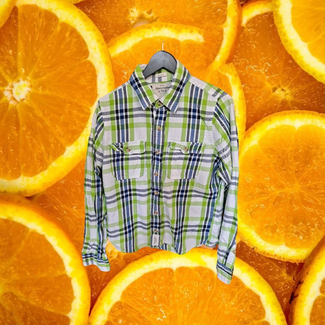 Abercrombie & Fitch Abercrombie & Fitch Muscle Plaid Button Up Shirt SIze Large Size US L / EU 52-54 / 3 - 1 Thumbnail