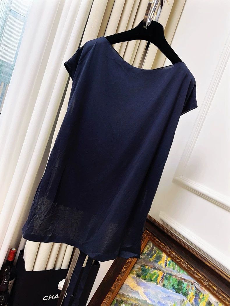 Chanel Chanel 21c early spring dark blue sleeveless large double Size XS / US 0-2 / IT 36-38 - 2 Thumbnail