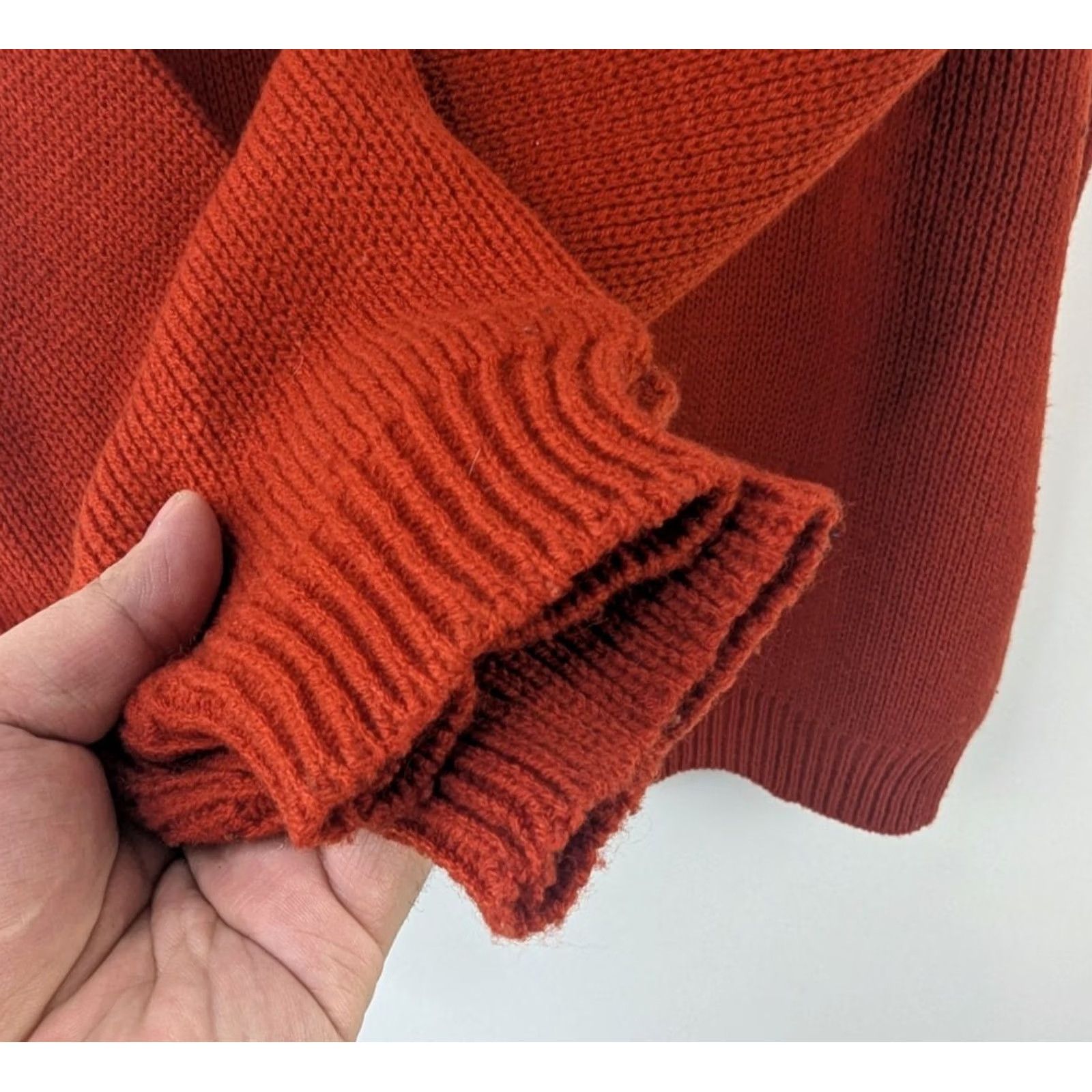 Vintage VINTAGE J. C. Penney Men’s XL Nordic Fair Isle Sweater Rust Orange Mock Neck Pullover Skiing Knits Womens Mens Boys Girls Size US XL / EU 56 / 4 - 3 Thumbnail