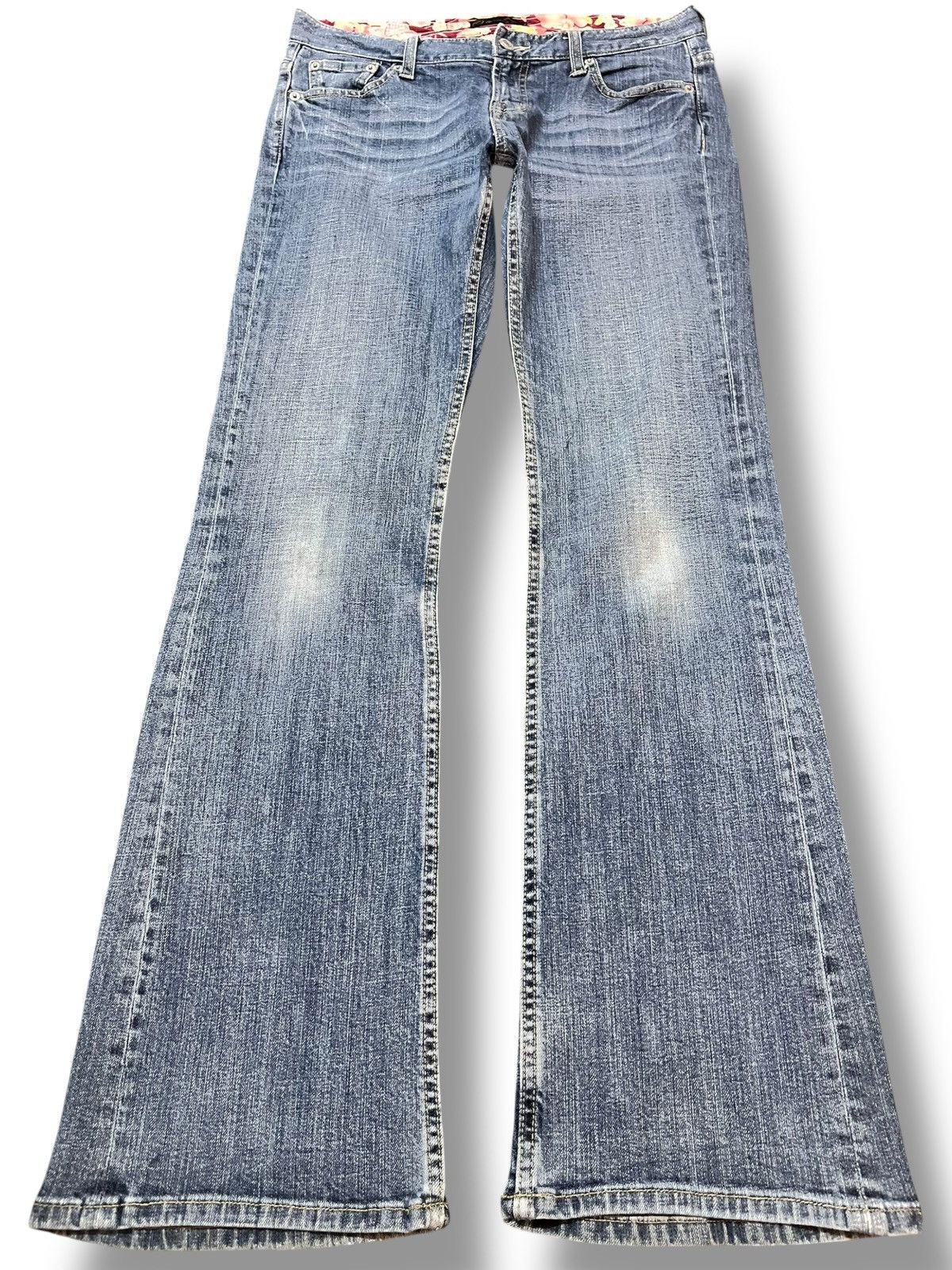 Japanese Brand Vintage Oririn Floral Waist Flare Bootcut Denim Size US 30 / EU 46 - 1 Thumbnail