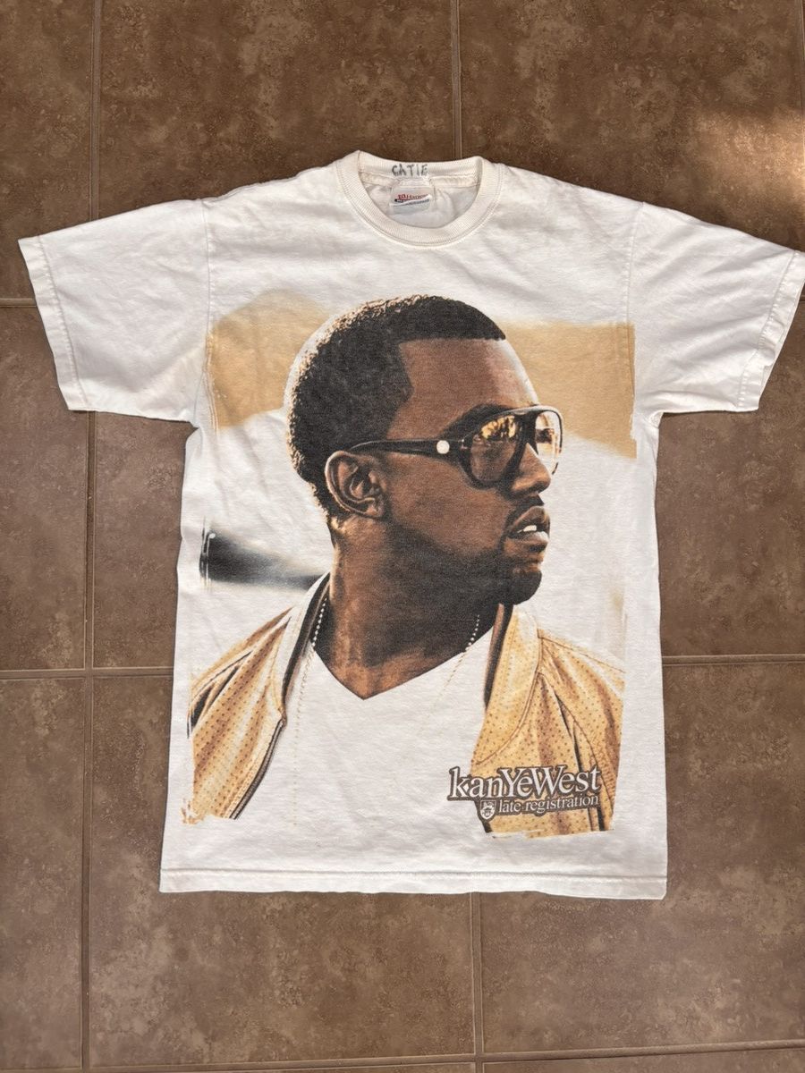 Hanes Vintage Rare Kanye West 2005 Late Registration Album promo Size US S / EU 44-46 / 1 - 1 Thumbnail