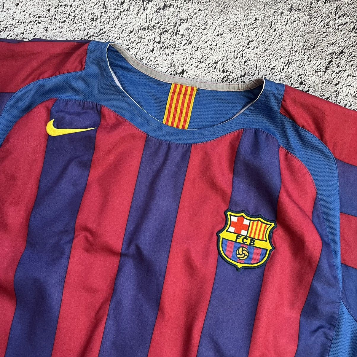 Nike Barcelona 2005/2006 Ronaldinho Home Football Shirt Size US XL / EU 56 / 4 - 3 Thumbnail