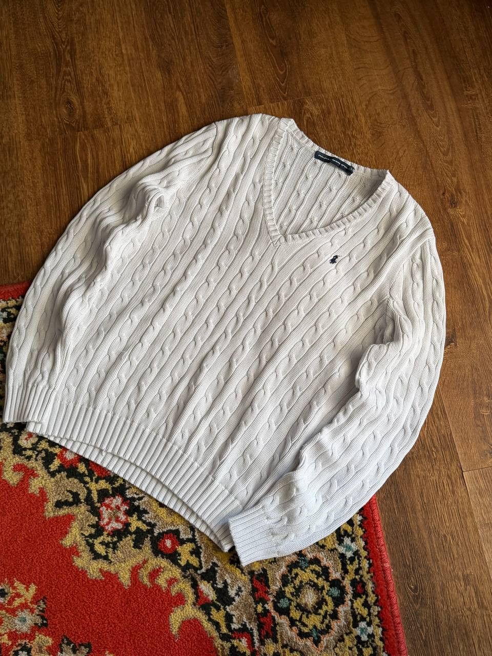 Polo Ralph Lauren Polo Ralph Lauren Women's Sweater V-Neck Y2K Size US L / EU 52-54 / 3 - 6 Thumbnail