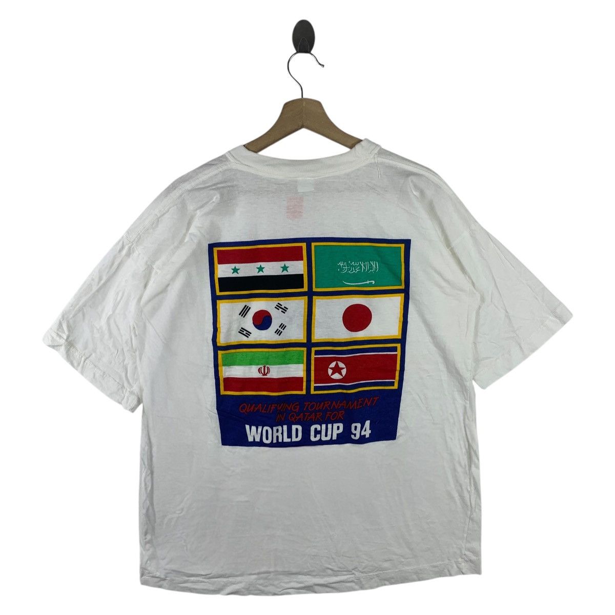 Vintage Vintage 90s WORLD CUP USA 94 big printed tee Size US L / EU 52-54 / 3 - 4 Thumbnail