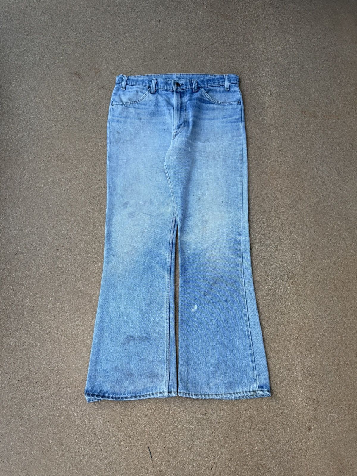Vtg 80’s Levi’s 646 Orange Tab Bellbottom Flare Jeans 36x30