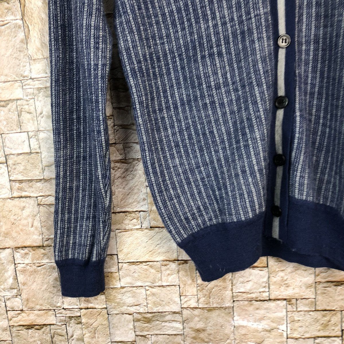 Japanese Brand Double Bleu Blue Cardigan Knitwear #A1072 Size S / US 4 / IT 40 - 7 Thumbnail