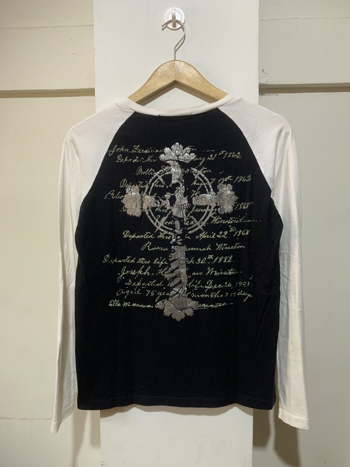 If Six Was Nine Armee Francaise Skull Poem Long Sleeve Tee Shirt Size US M / EU 48-50 / 2 - 12 Thumbnail