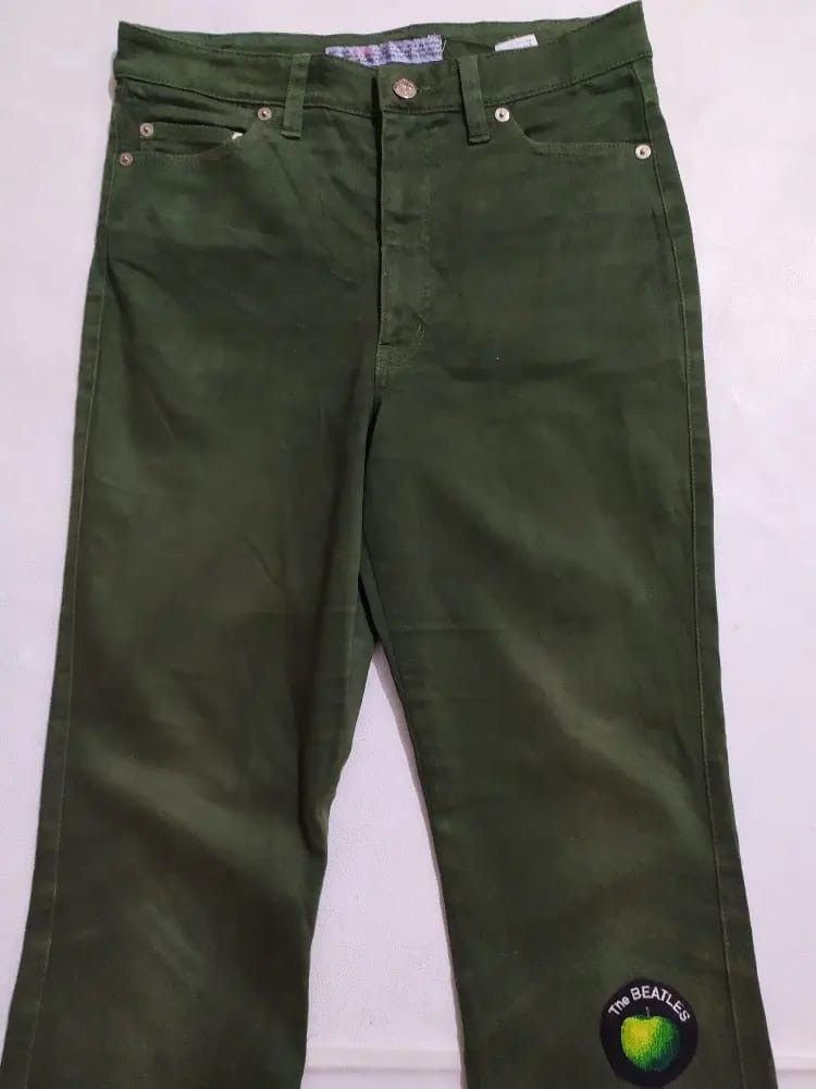 Japanese Brand NYF VULJEN Pants Nice Design The Beatles Apple Patch Size US 29 - 2 Thumbnail