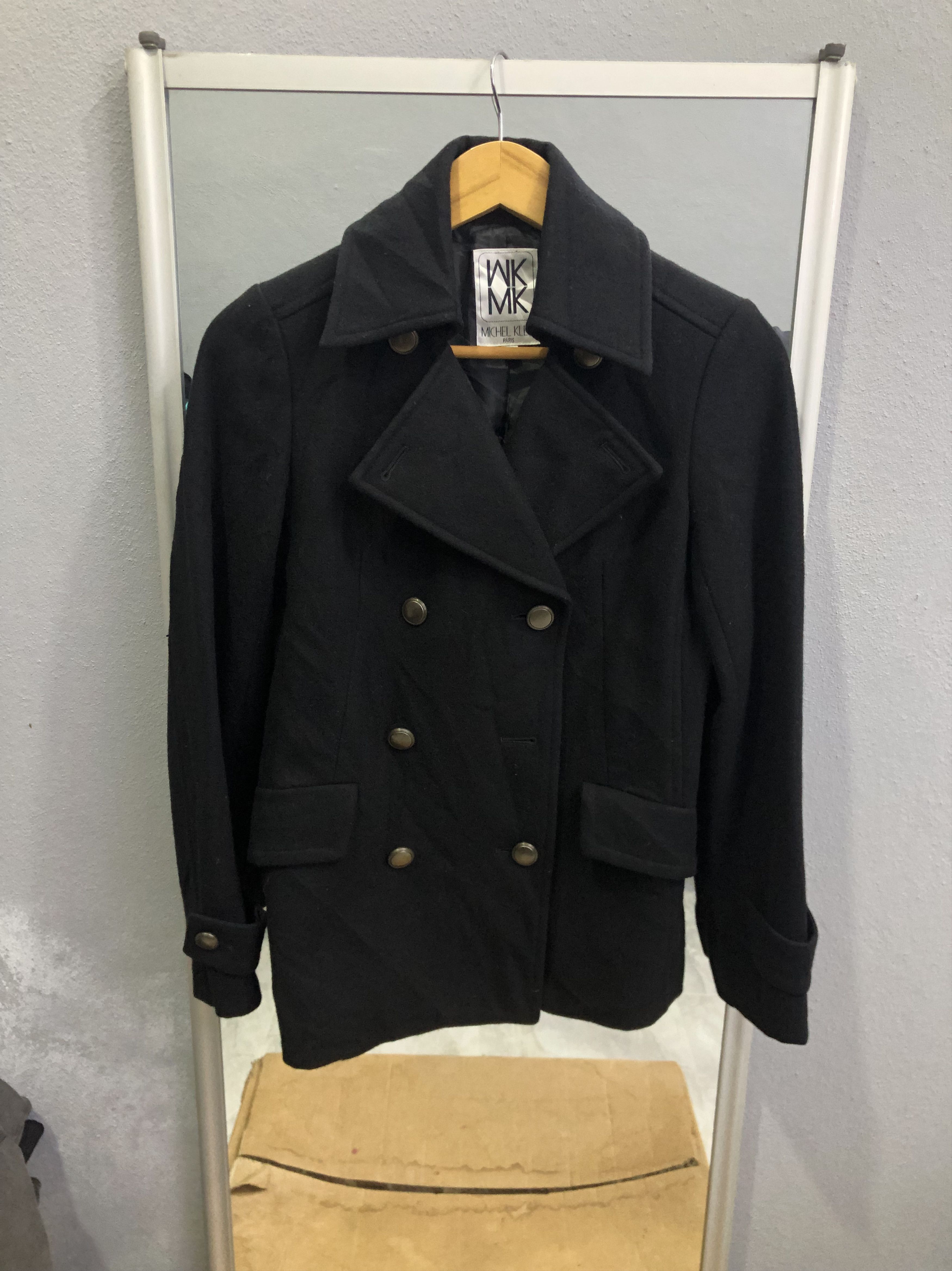 Michel Klein Michel Klein Paris Women’s Wool Peacoat Jacket Size XS / US 0-2 / IT 36-38 - 1 Thumbnail