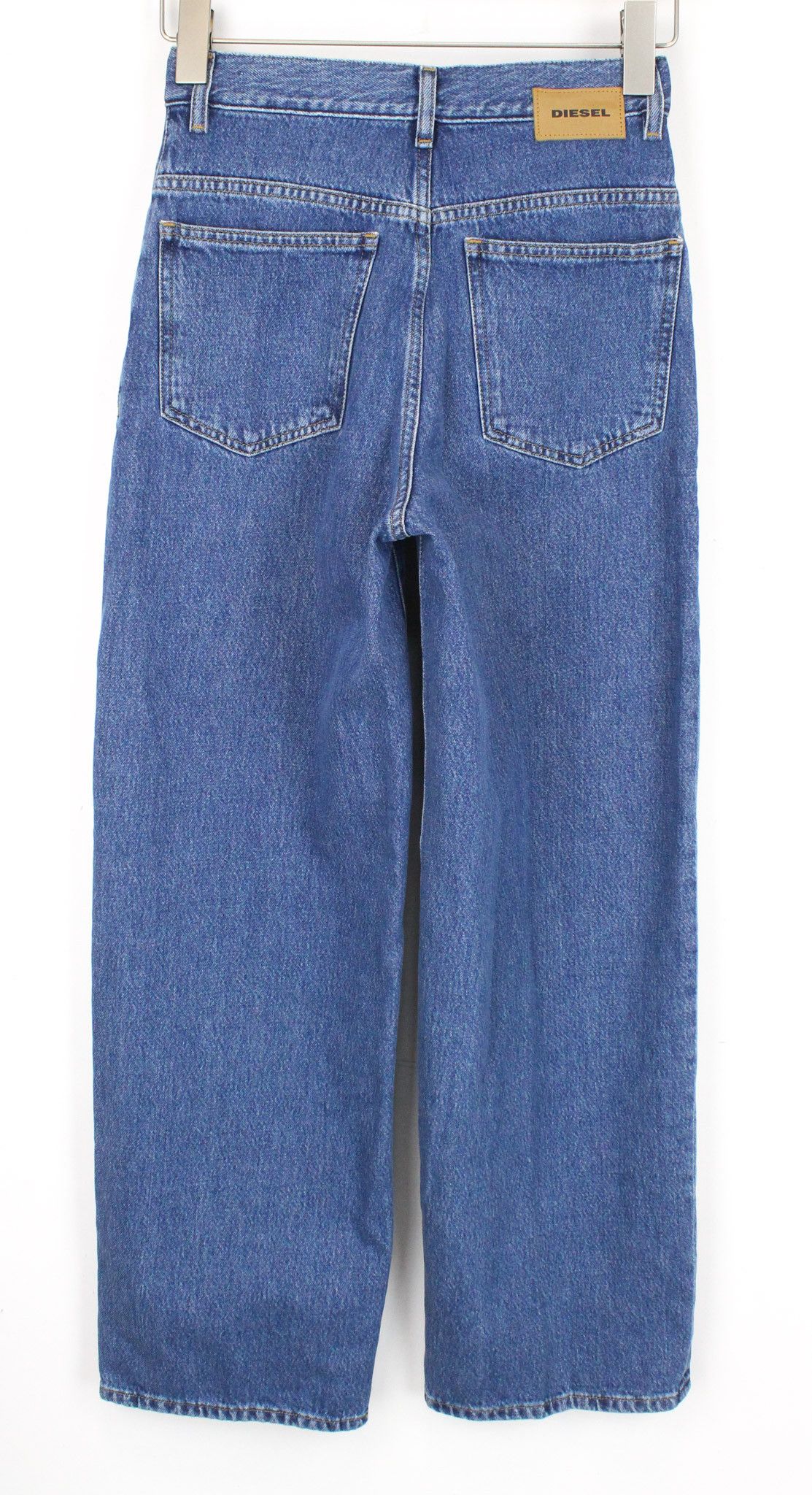 Diesel WIDEE 080AN W24/L32 Blue Straight Jeans 70467 Size 24" / US 00 / IT 34 - 2 Thumbnail
