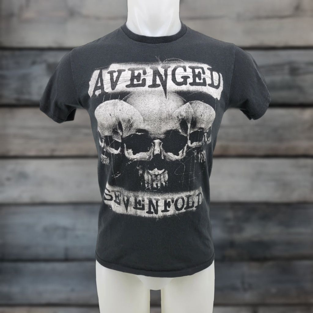 Vintage Avenged Sevenfold Black T Shirt Skull Rock Metal Music Band XS S Adult Small Short Sleeve Crew Neck Graphic Print Unisex Barvado Brand Vintage No Size US S / EU 44-46 / 1 - 1 Thumbnail