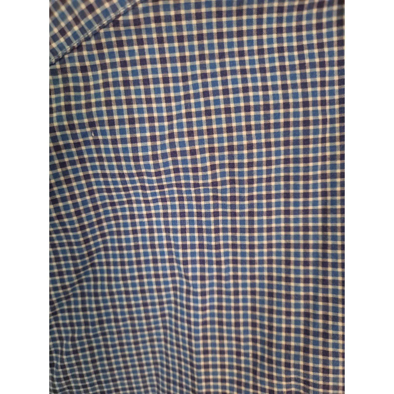 Lacoste LaCoste Blue and Brown Check Button Up Shirt Size 40 Size US M / EU 48-50 / 2 - 2 Thumbnail