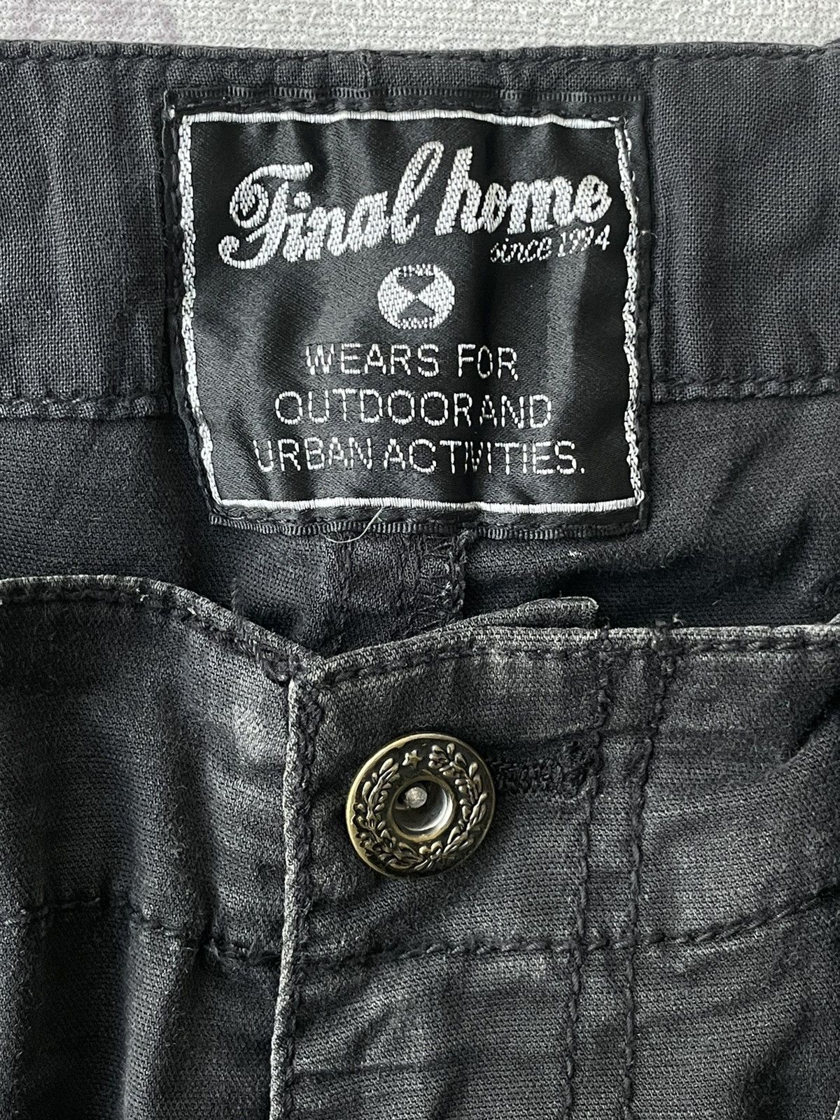 Final Home Vintage Final Home Issey Miyake Black Tactical Pants Size US 36 / EU 52 - 6 Thumbnail