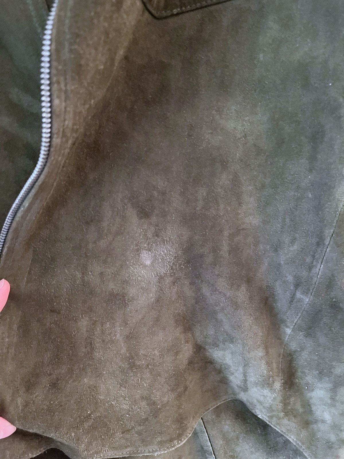 Our Legacy Our Legacy Olive Green Suede Zip Shirt Jacket Size 48 Size US M / EU 48-50 / 2 - 2 Thumbnail