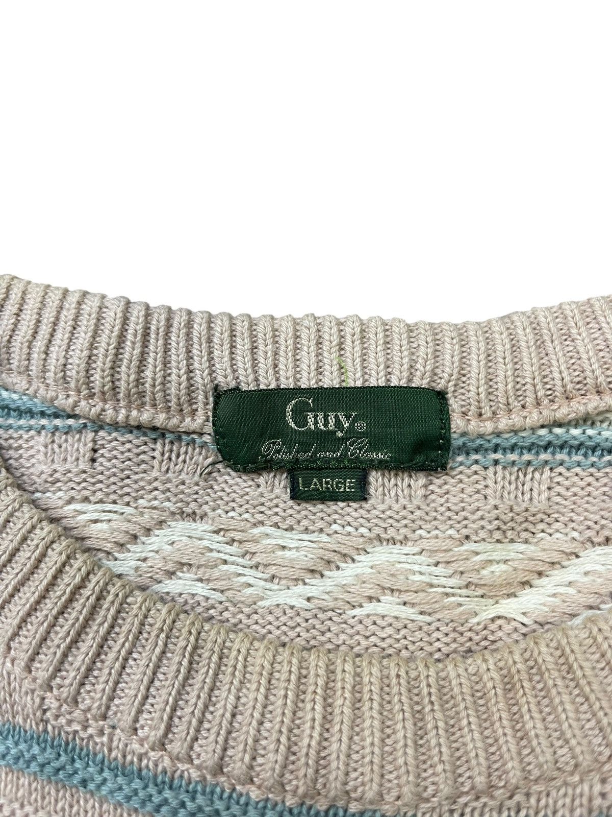 Japanese Brand Vintage Guy Aztec Pattern Sweater Knitwear Size US L / EU 52-54 / 3 - 7 Thumbnail