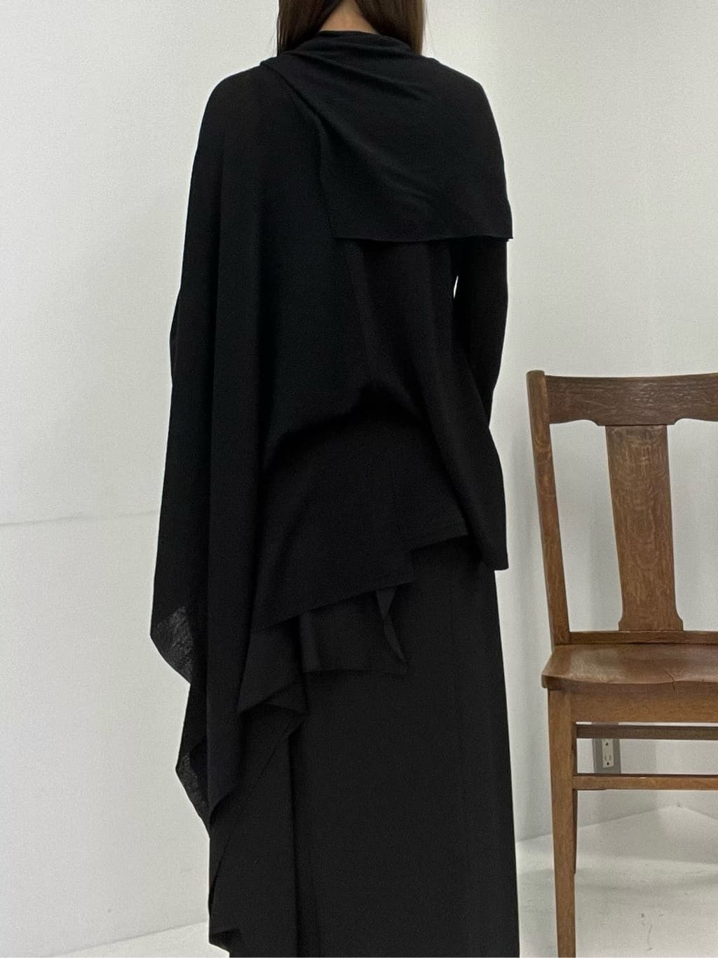 Yohji Yamamoto Yohji Yamamoto Femme Draped Knit Cardigan jacket coat black Size S / US 4 / IT 40 - 11 Thumbnail